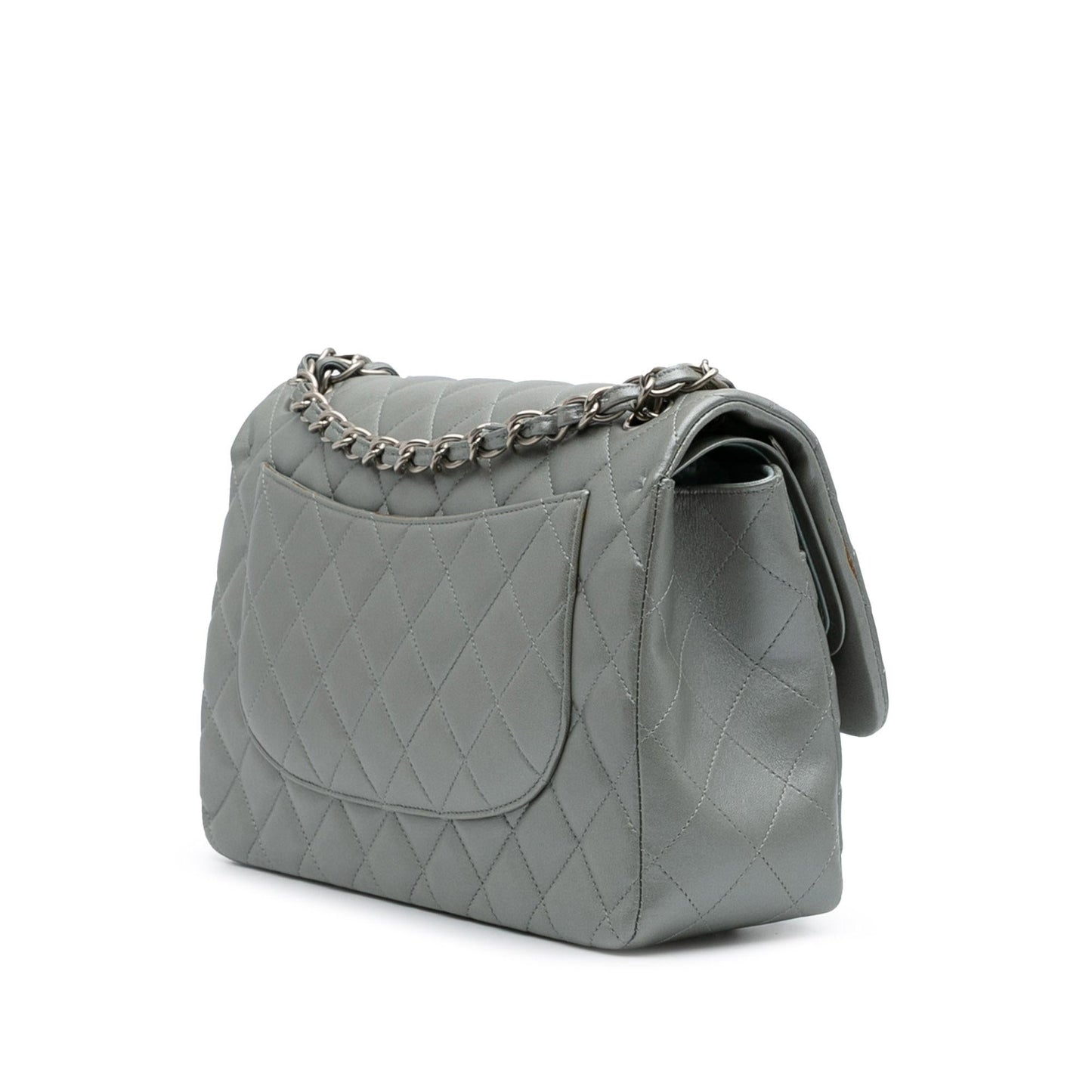 Chanel Jumbo Classic Lambskin Double Flap Handbag Flap 8