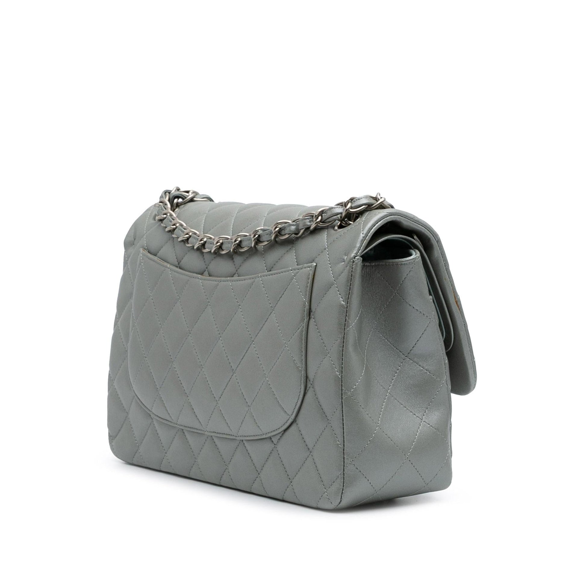 Chanel Jumbo Classic Lambskin Double Flap Handbag Flap 8