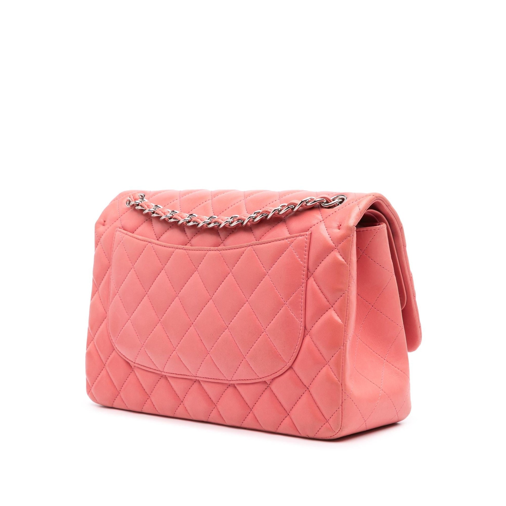 Chanel Jumbo Classic Lambskin Double Flap Handbag Flap 11