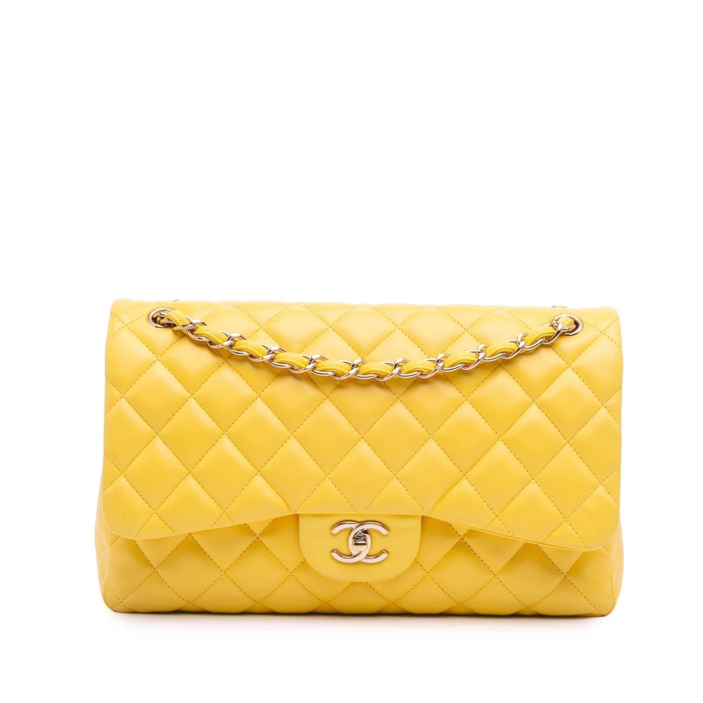Chanel Jumbo Classic Lambskin Double Flap Handbag Flap 14