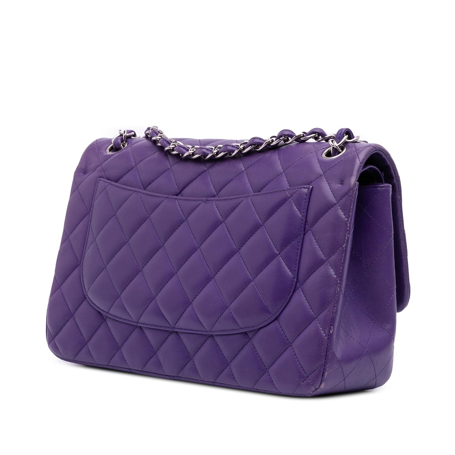 Chanel Jumbo Classic Lambskin Double Flap Handbag Flap 13