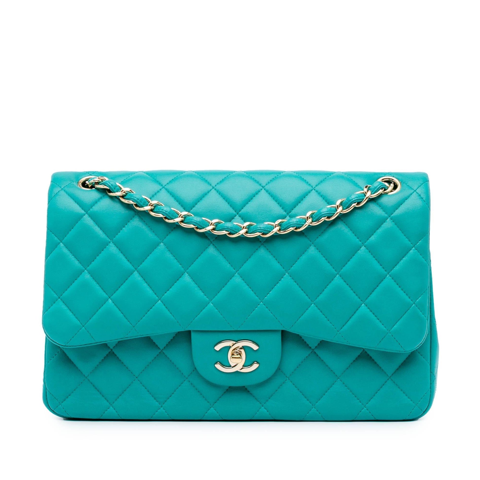 Chanel Jumbo Classic Lambskin Double Flap Handbag Flap 19