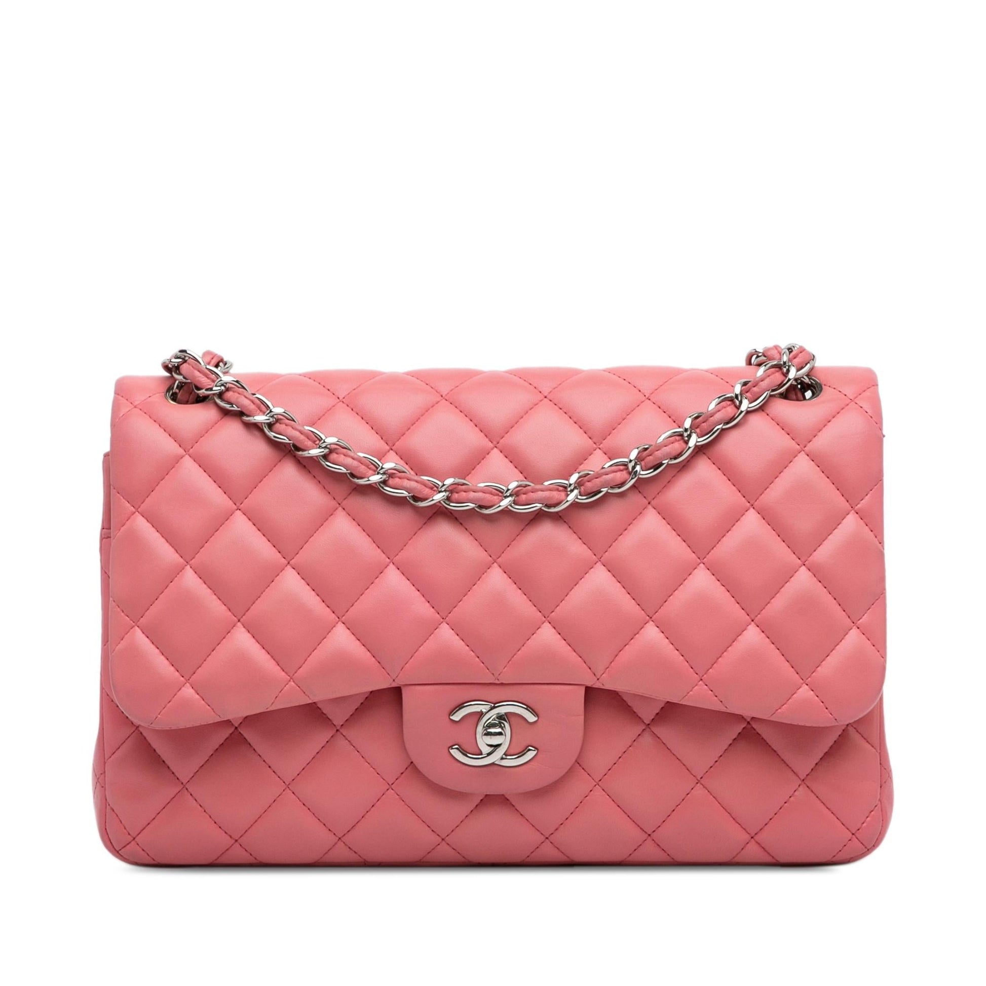 Chanel Jumbo Classic Lambskin Double Flap Handbag Flap 18
