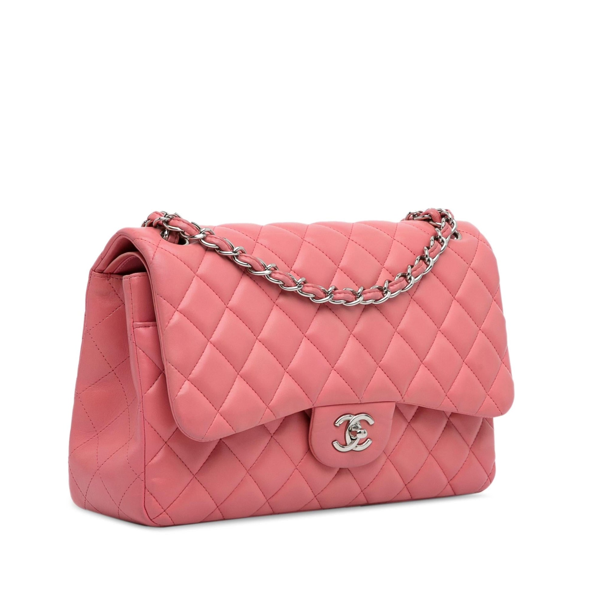 Chanel Jumbo Classic Lambskin Double Flap Handbag Flap 18