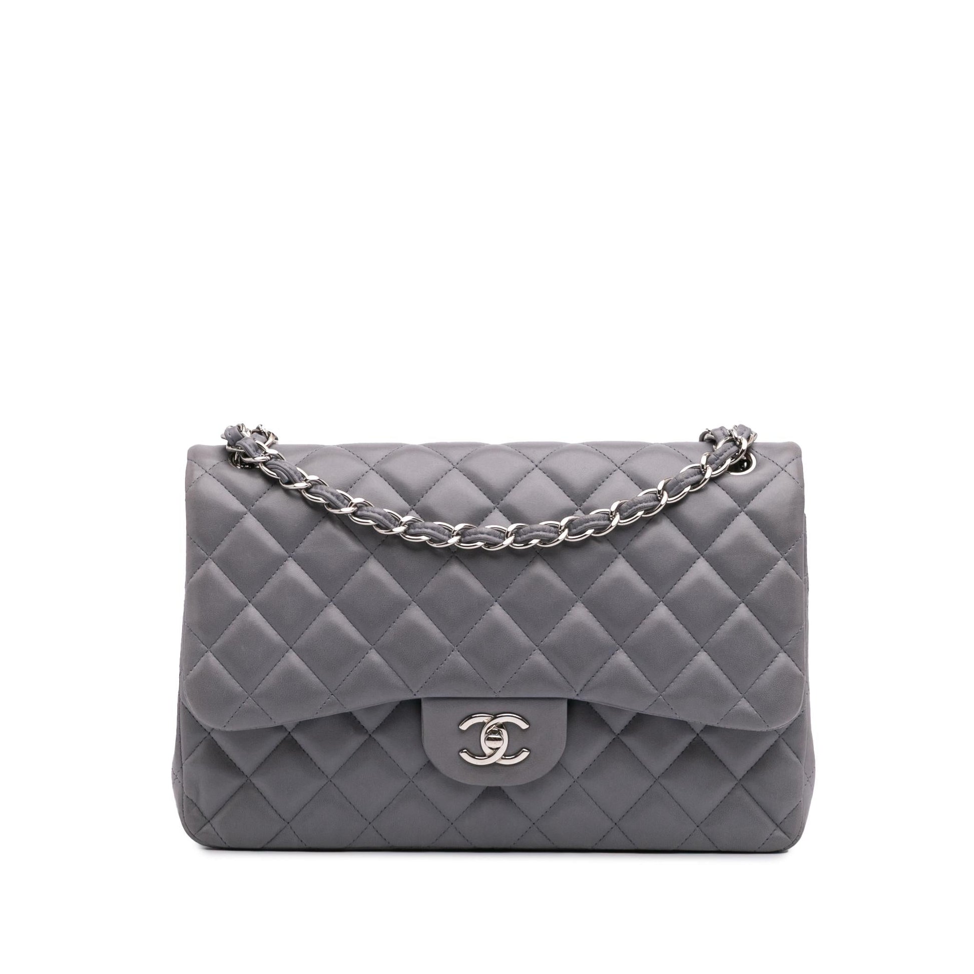Chanel Jumbo Classic Lambskin Double Flap Handbag Flap 16