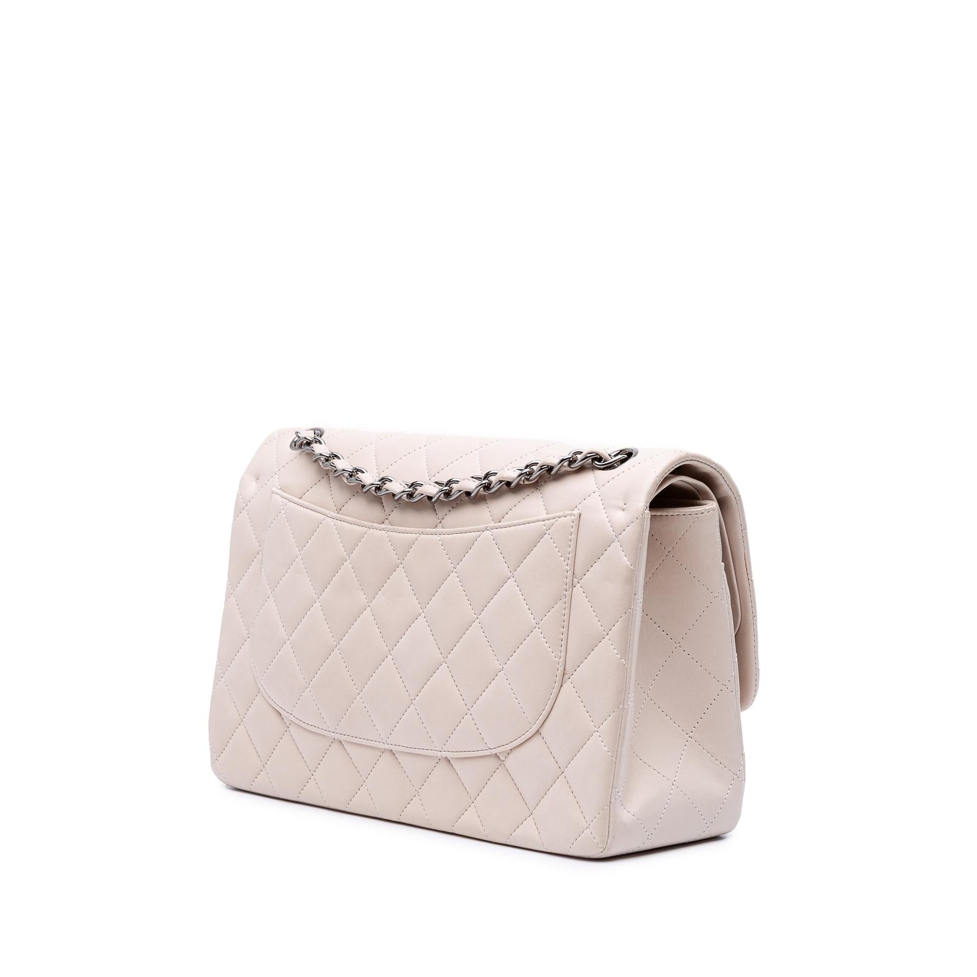 Chanel Jumbo Classic Lambskin Double Flap Handbag Flap 20