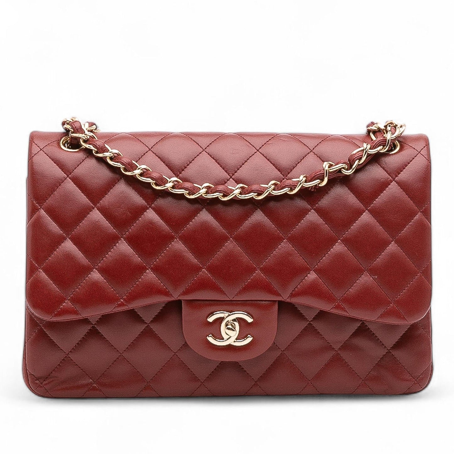 Chanel Jumbo Classic Lambskin Double Flap Handbag Flap 25