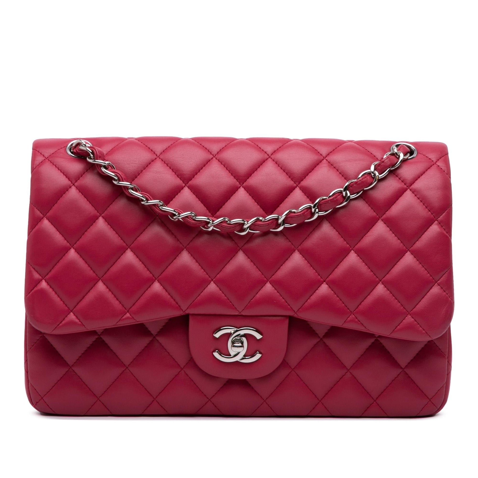 Chanel Jumbo Classic Lambskin Double Flap Handbag Flap 30