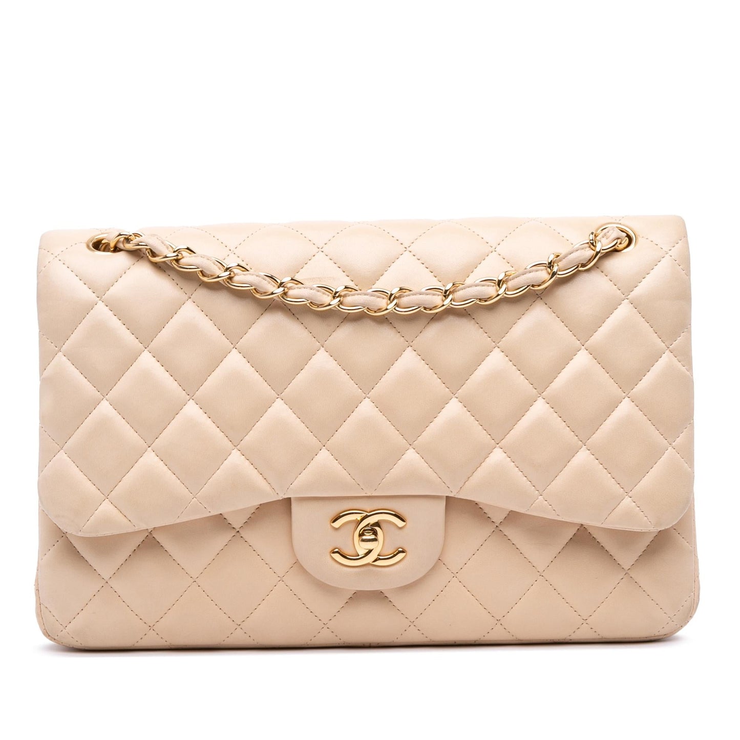 Chanel Jumbo Classic Lambskin Double Flap Handbag Flap 29