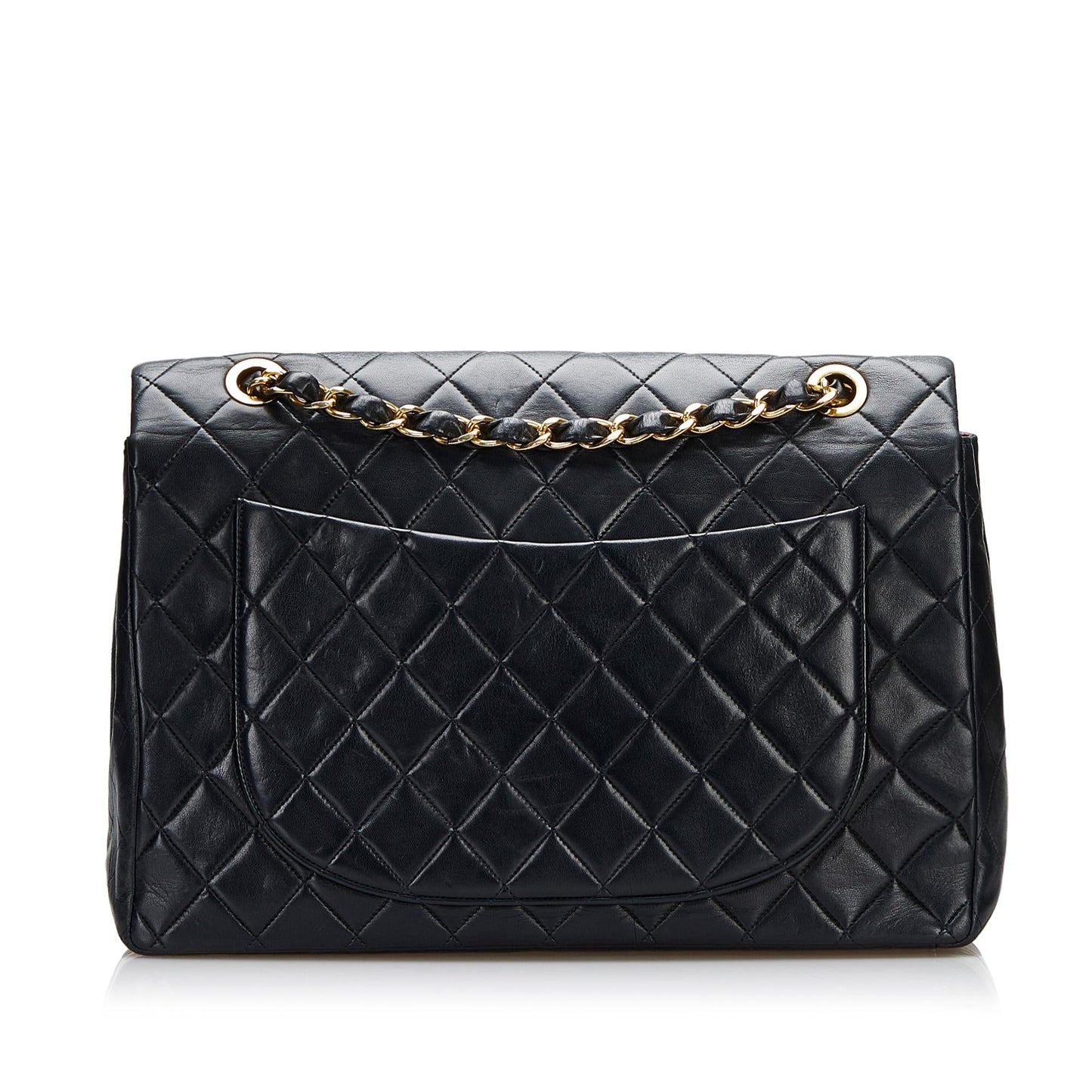 Chanel Jumbo Classic Lambskin Maxi Single Flap Shoulder Bag