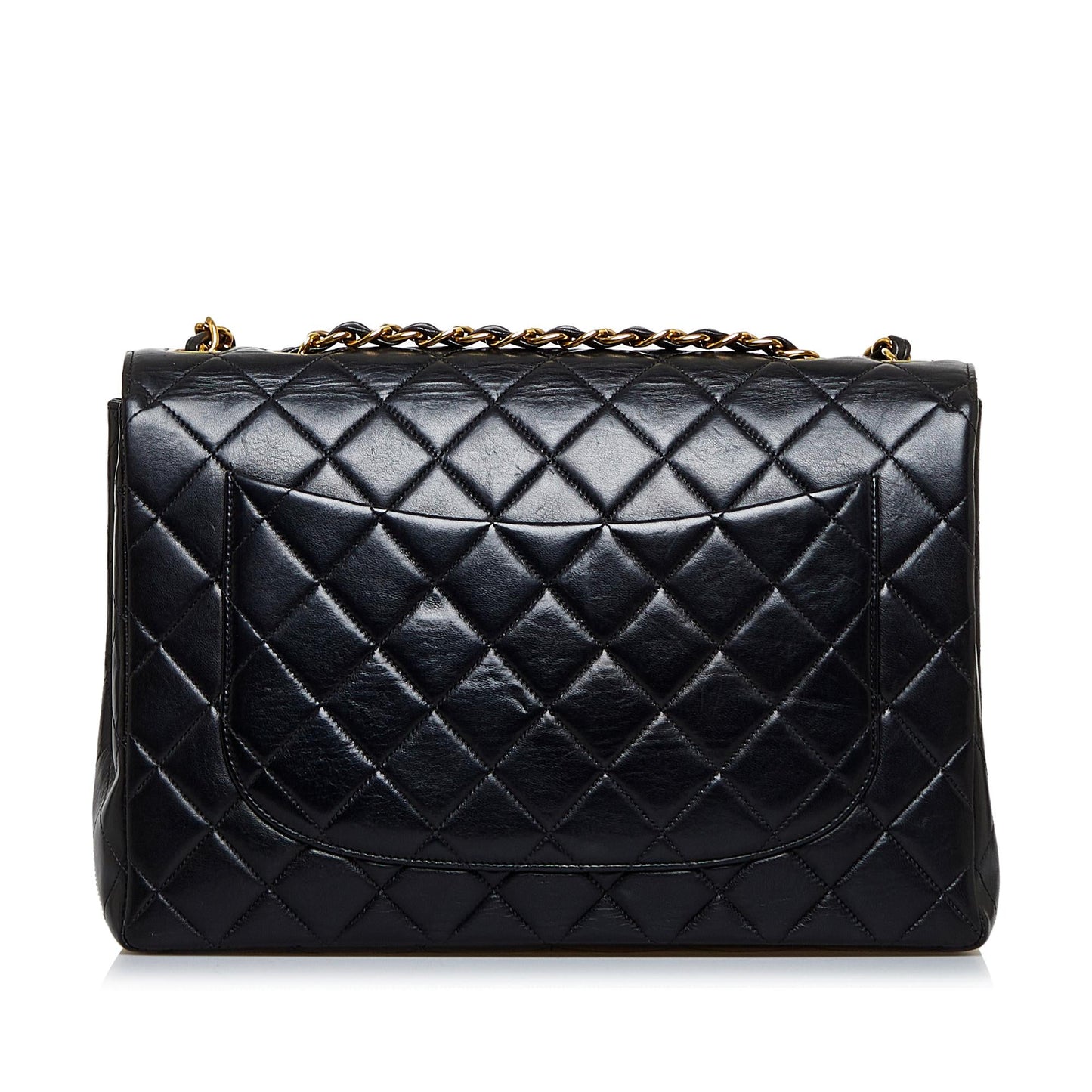 Chanel Jumbo Classic Lambskin Maxi Single Flap Handbag