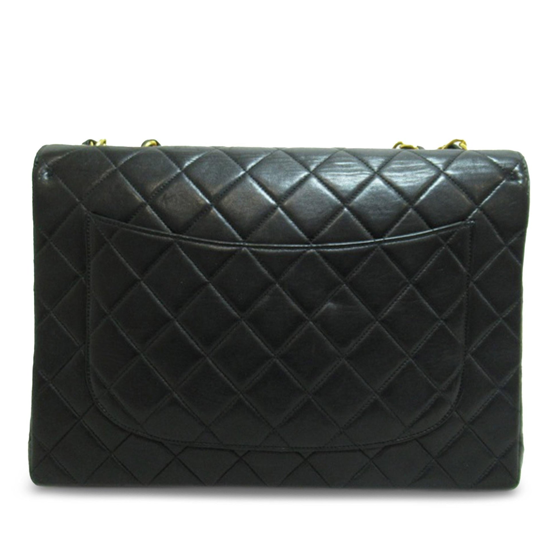 Chanel Jumbo Classic Lambskin Single Flap SHG-JAOCGr Shoulder Bag