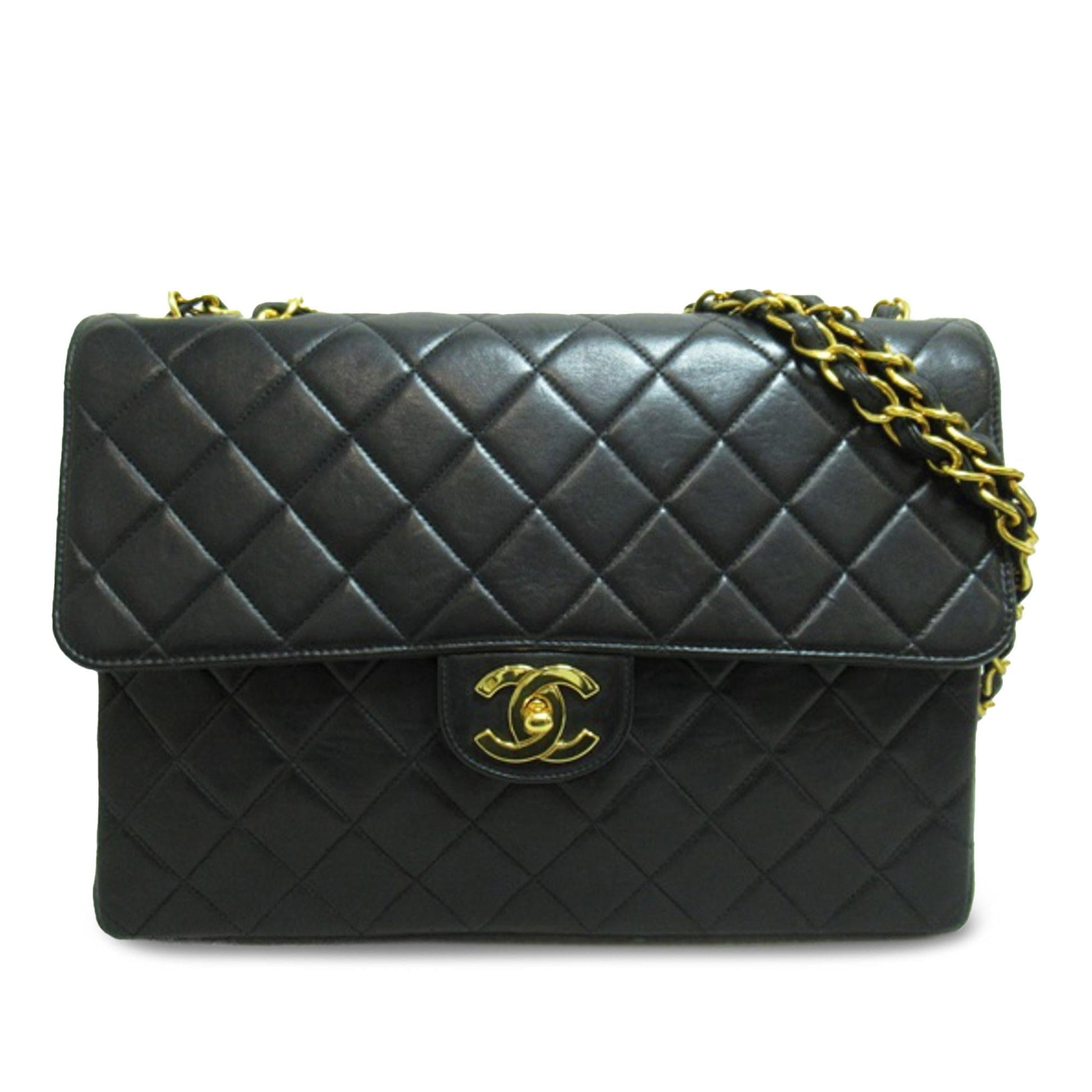 Chanel Jumbo Classic Lambskin Single Flap SHG-JAOCGr Shoulder Bag