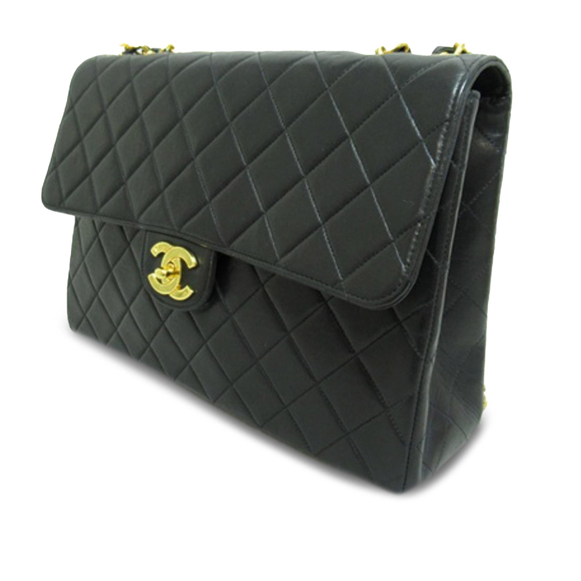 Chanel Jumbo Classic Lambskin Single Flap SHG-JAOCGr Shoulder Bag