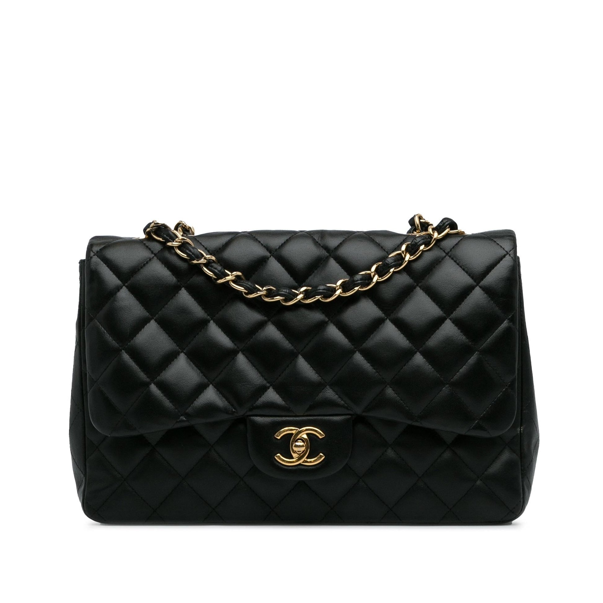 Chanel Jumbo Classic Lambskin Single Flap SHG-9yqInb Shoulder Bag