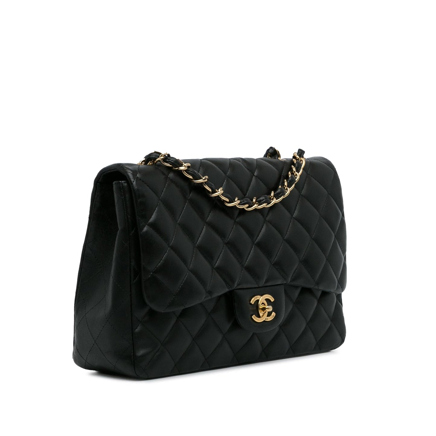 Chanel Jumbo Classic Lambskin Single Flap SHG-9yqInb Shoulder Bag