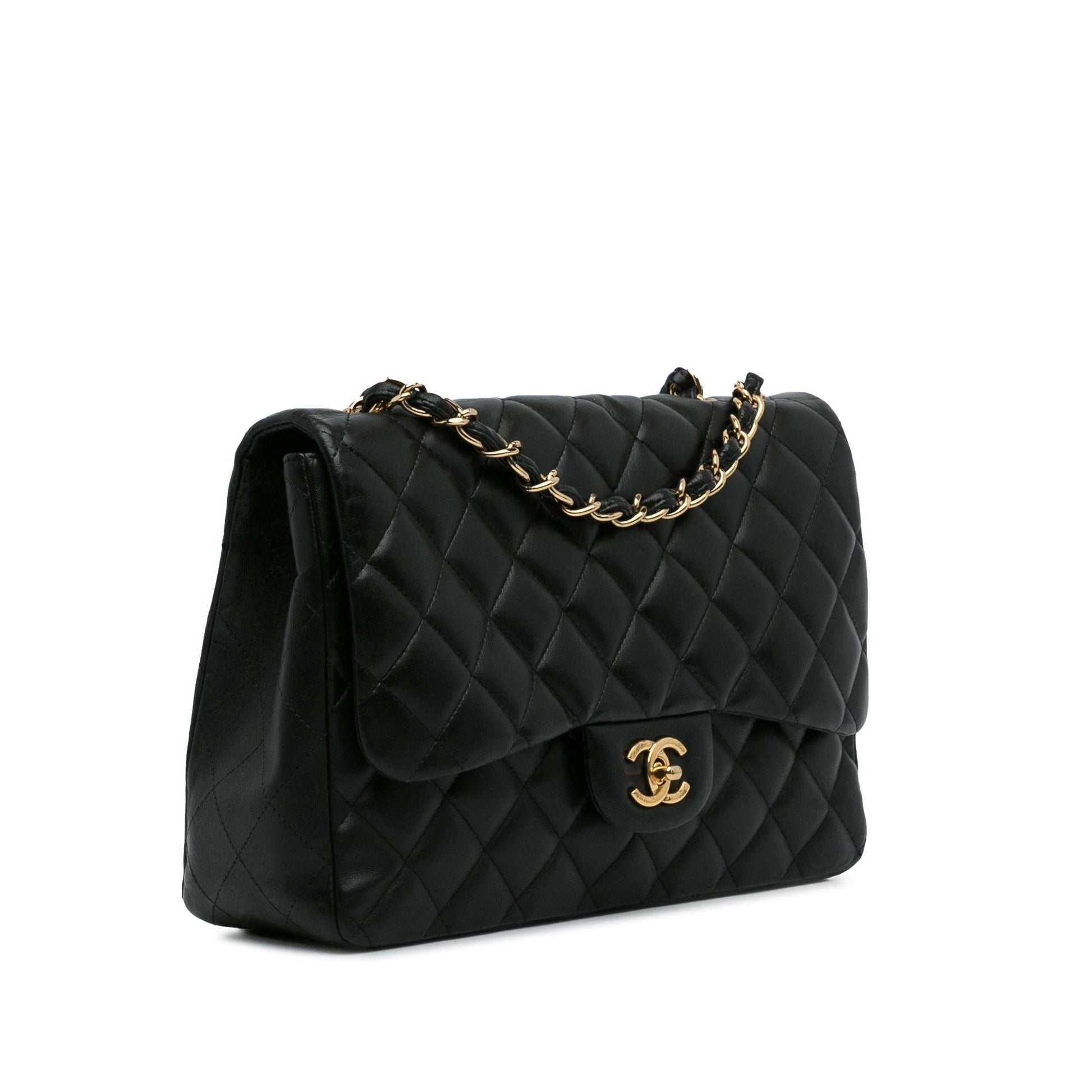 Chanel Jumbo Classic Lambskin Single Flap SHG-9yqInb Shoulder Bag