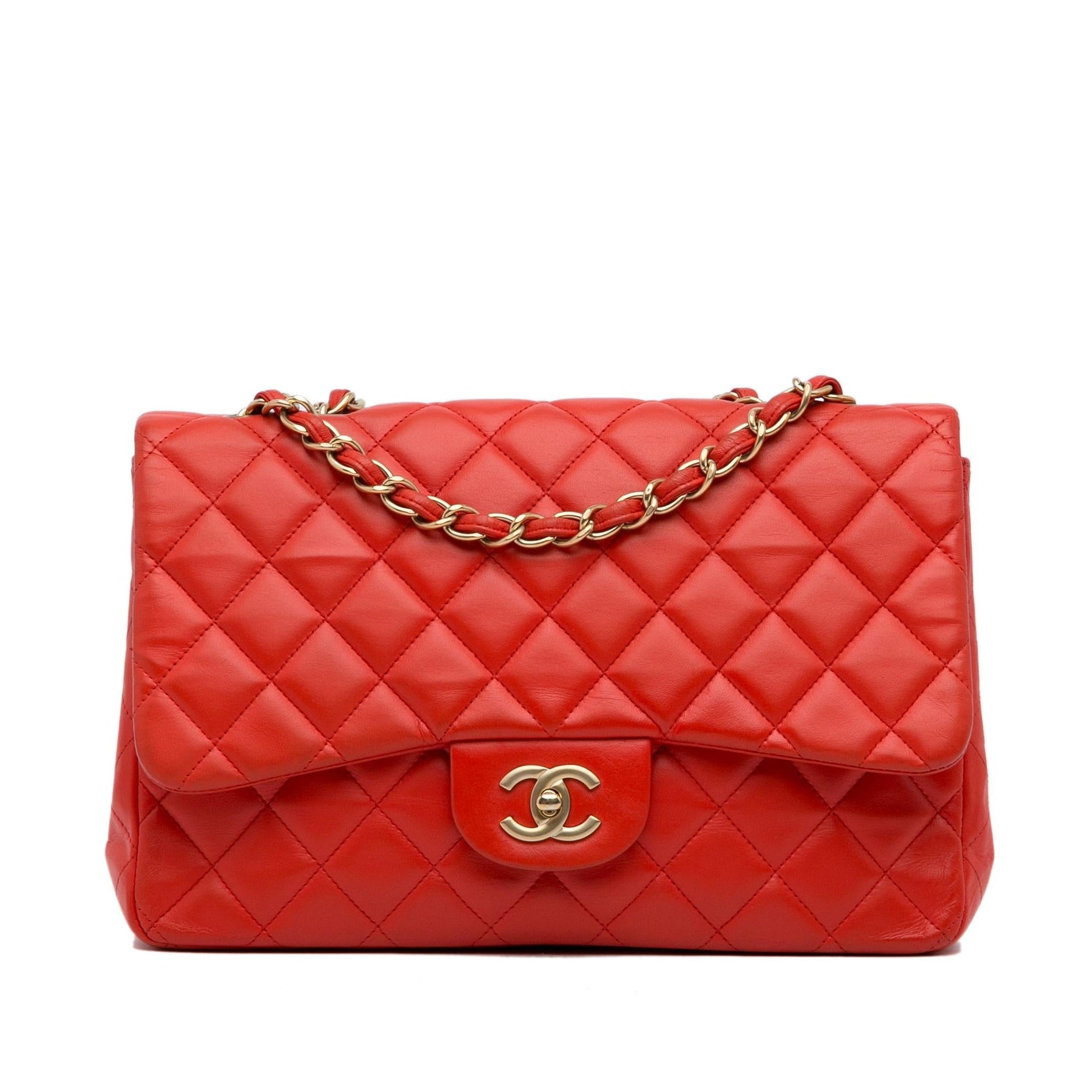 Chanel Jumbo Classic Lambskin Single Flap SHG-27ChwA Handbag