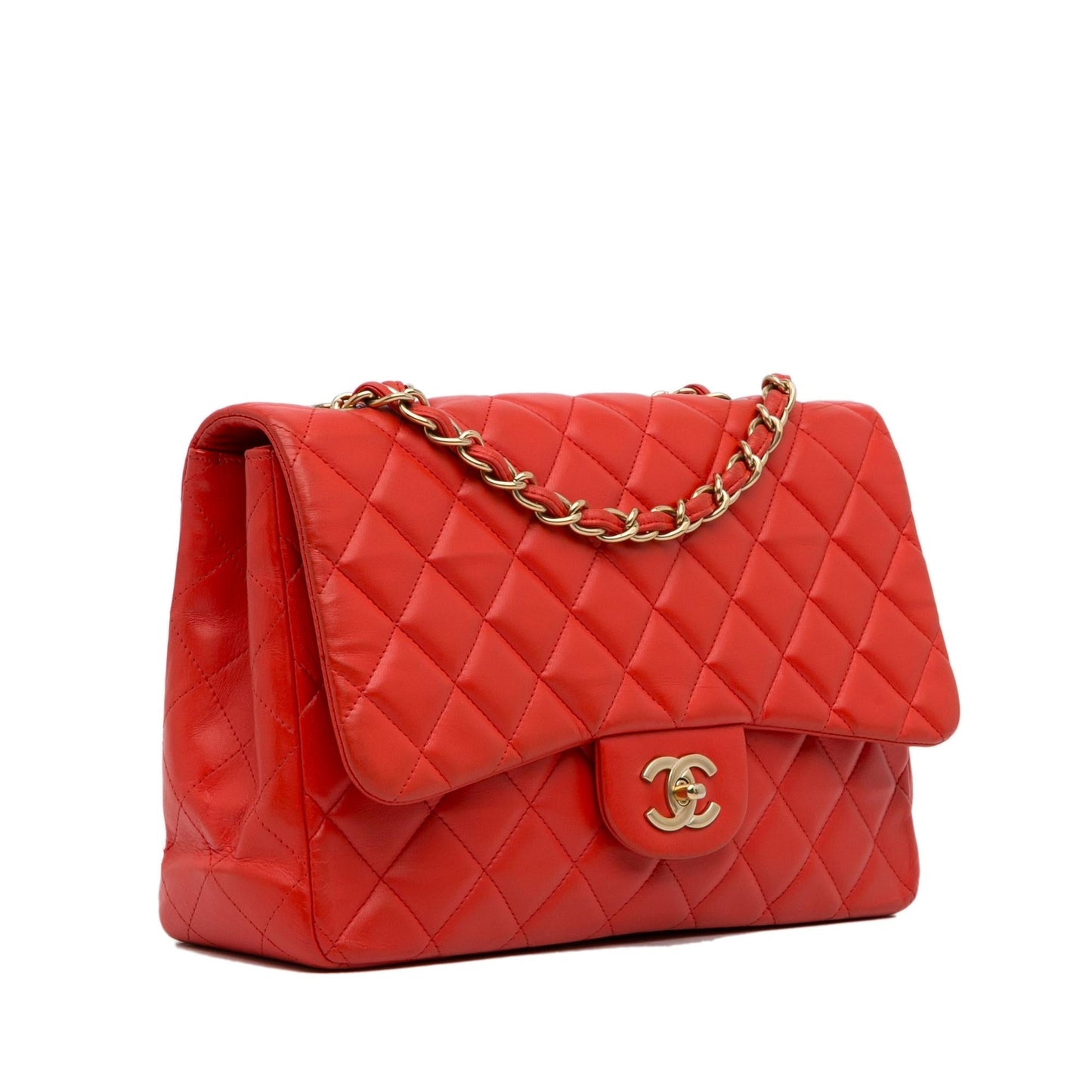 Chanel Jumbo Classic Lambskin Single Flap SHG-27ChwA Handbag
