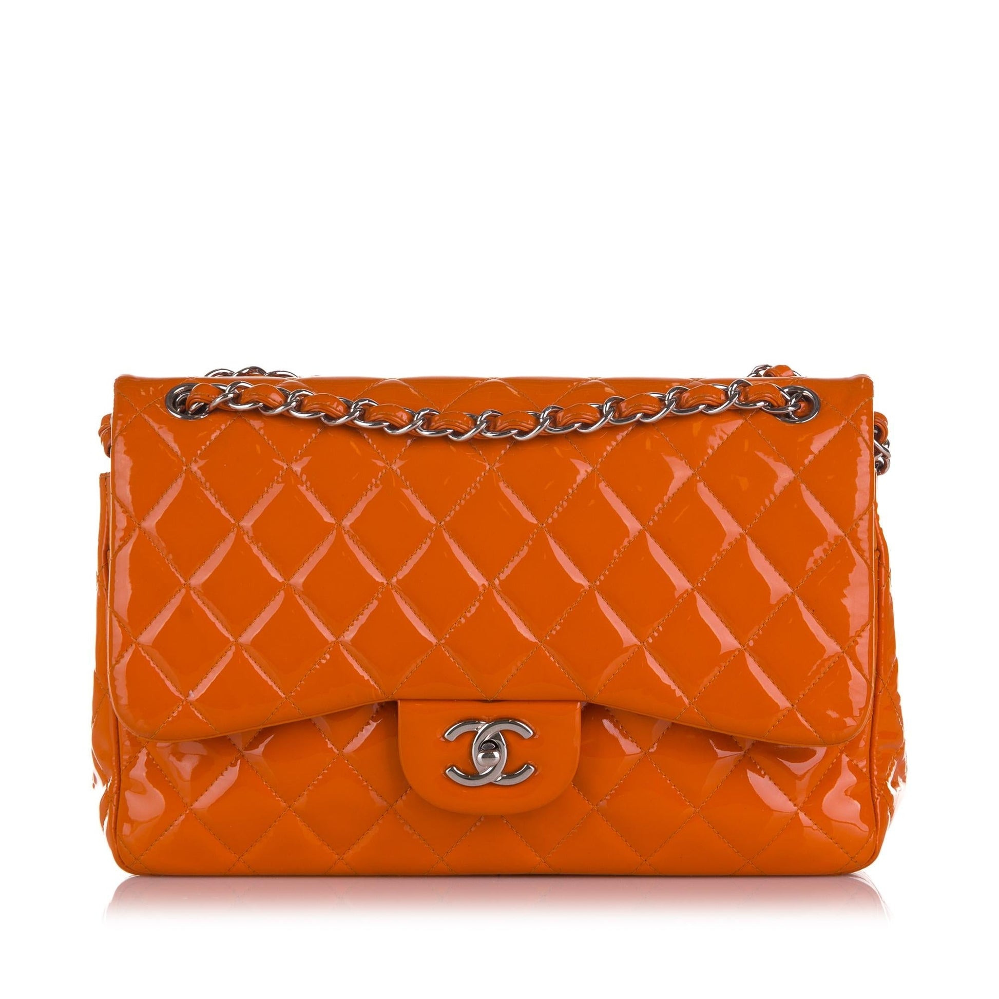 Chanel Jumbo Classic Patent Double Flap SHG Shoulder Bag