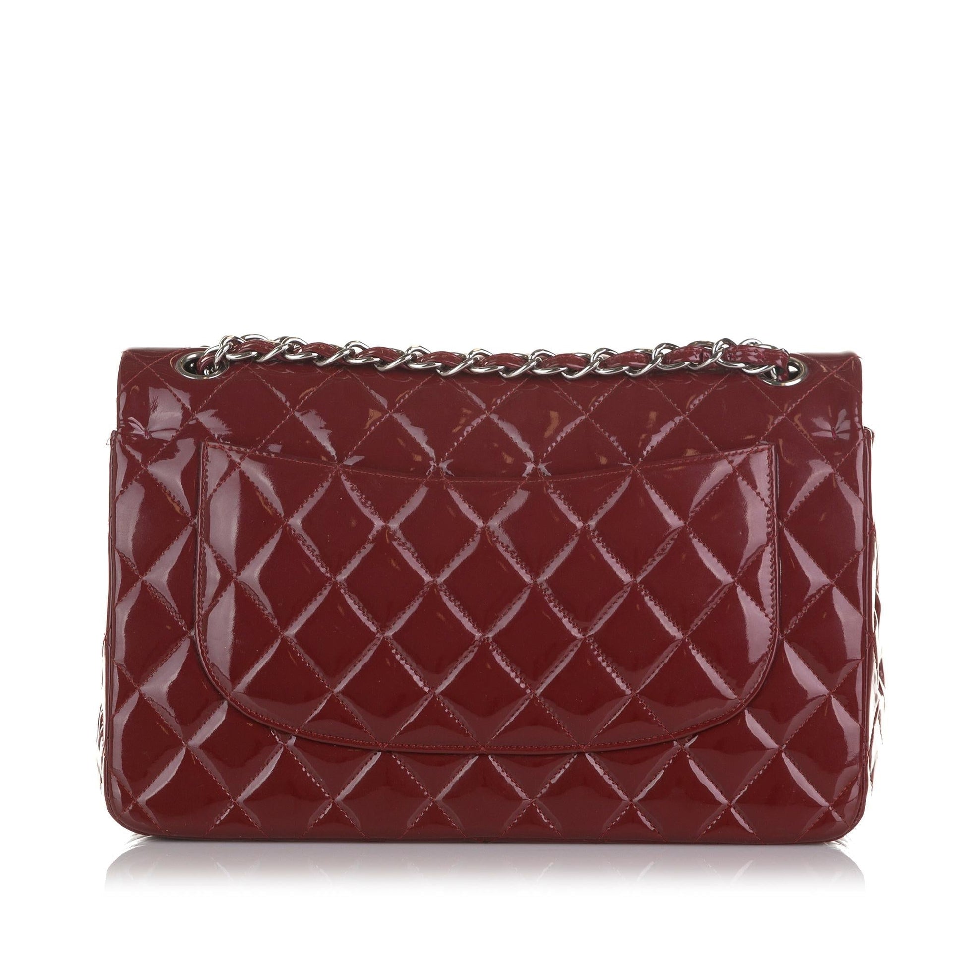 Chanel Jumbo Classic Patent Double Flap SHG Handbag