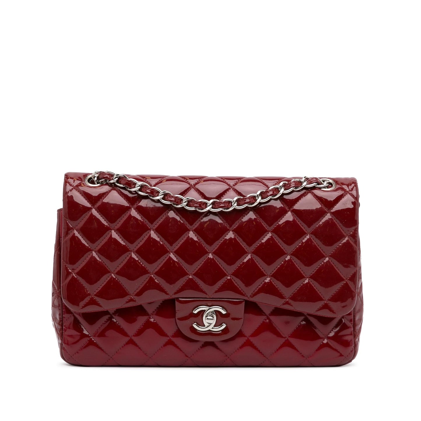 Chanel Jumbo Classic Patent Double Flap SHG-b6Endj Handbag