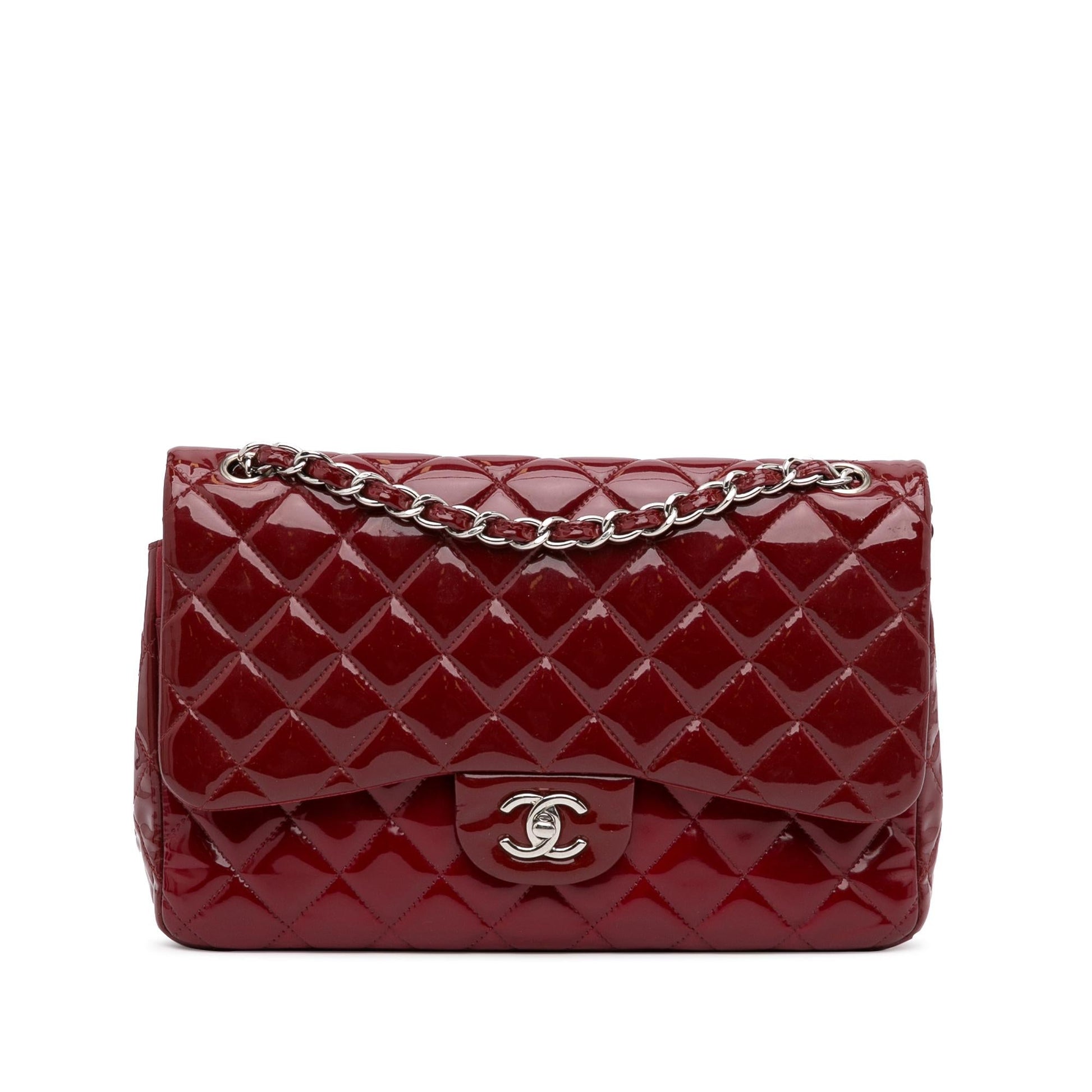 Chanel Jumbo Classic Patent Double Flap SHG-b6Endj Handbag