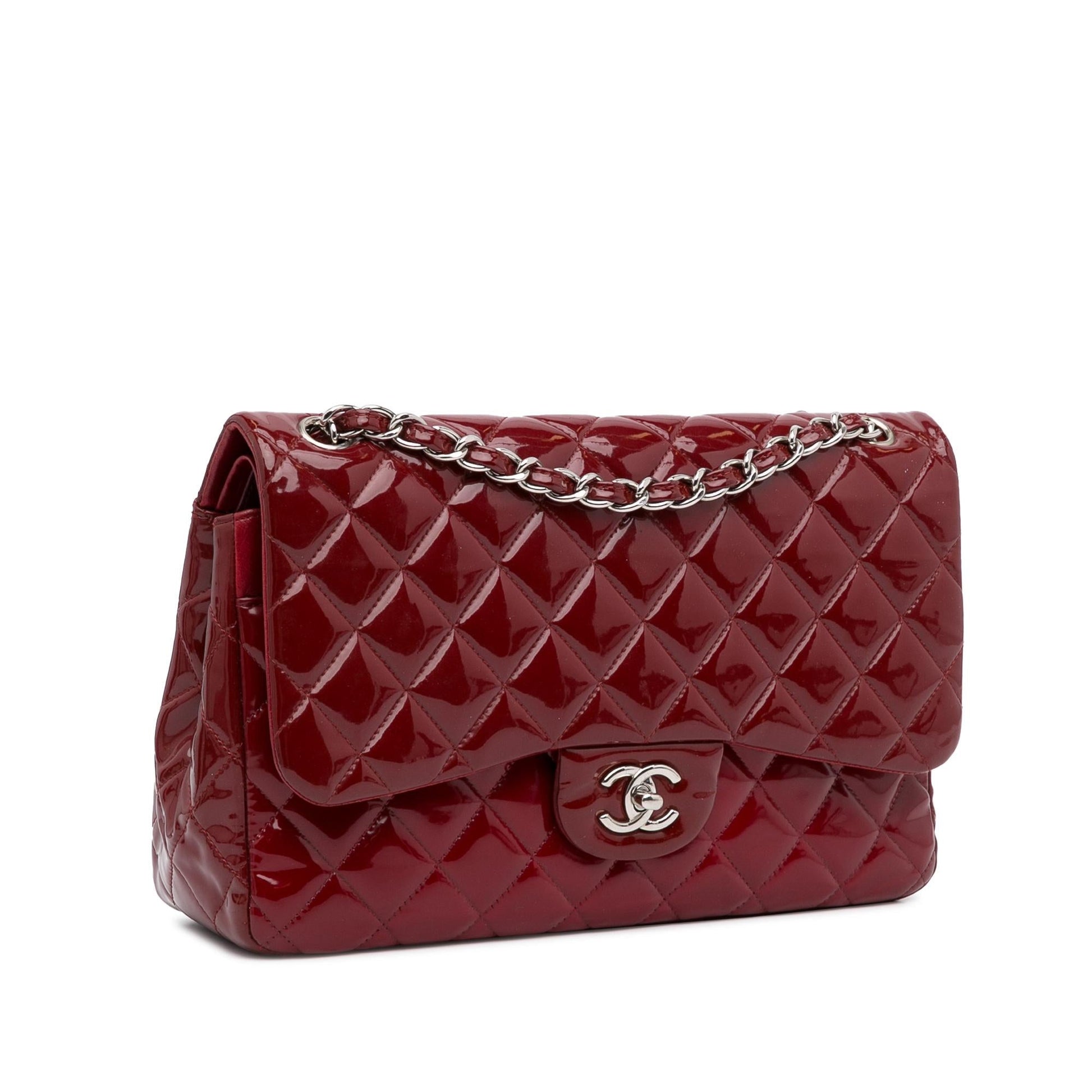Chanel Jumbo Classic Patent Double Flap SHG-b6Endj Handbag