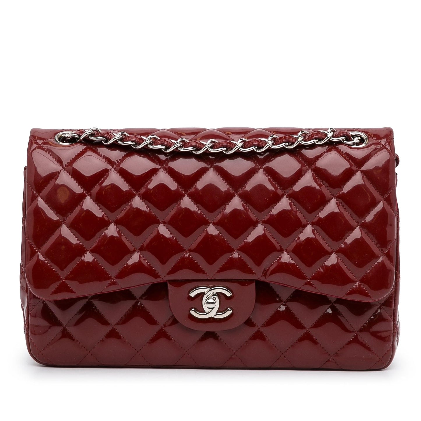 Chanel Jumbo Classic Patent Double Flap SHG-fh31oX Handbag