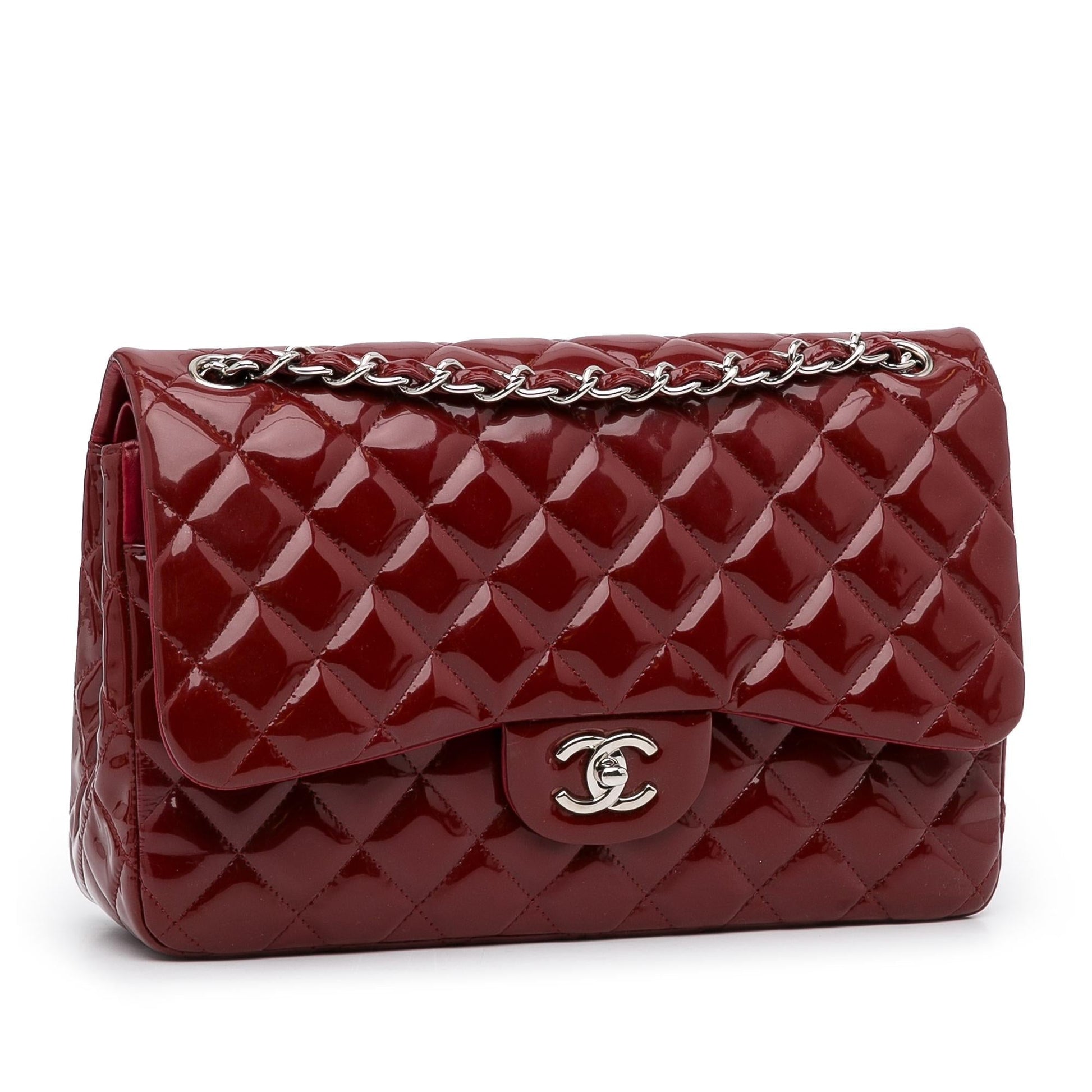 Chanel Jumbo Classic Patent Double Flap SHG-fh31oX Handbag