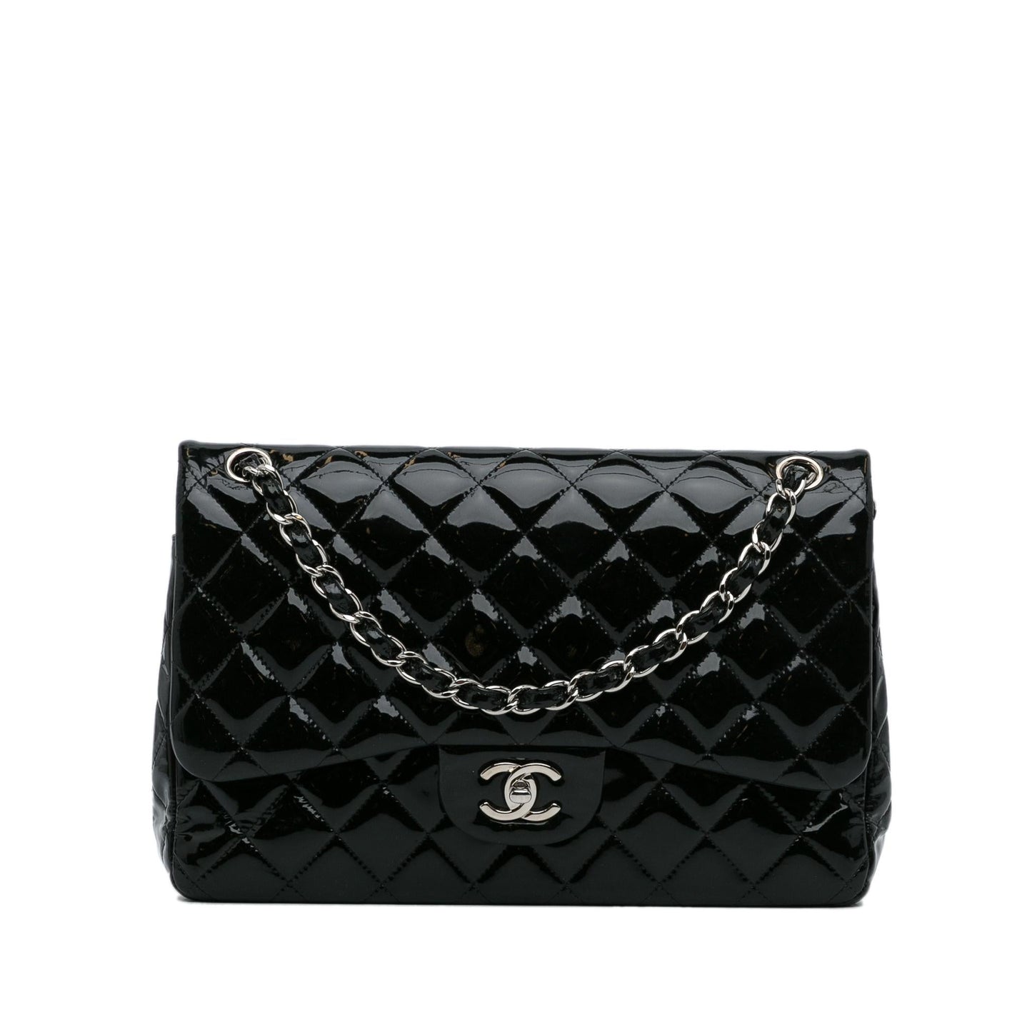 Chanel Jumbo Classic Patent Double Flap SHG-wi4FA2 Handbag
