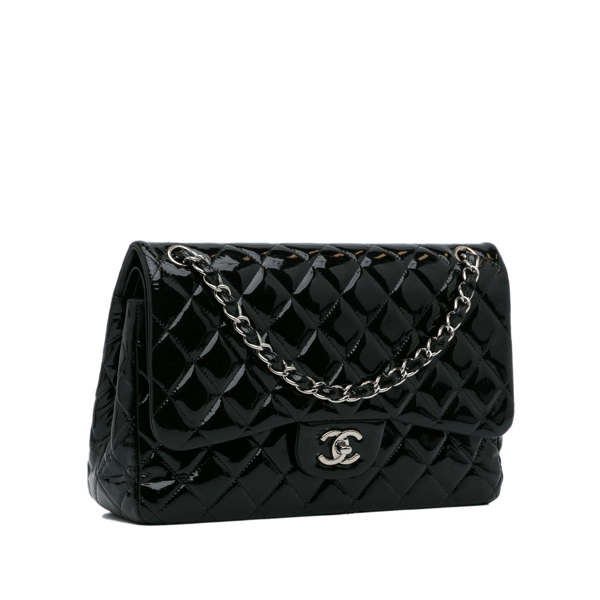Chanel Jumbo Classic Patent Double Flap SHG-wi4FA2 Handbag