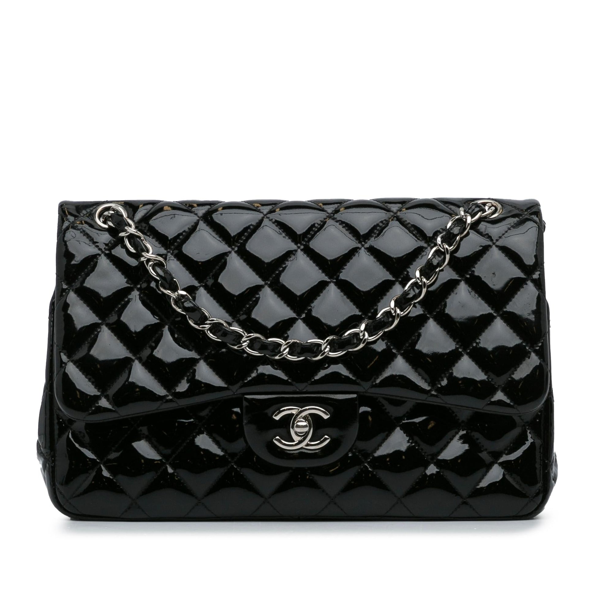 Chanel Jumbo Classic Patent Double Flap SHG-88VGAj Handbag