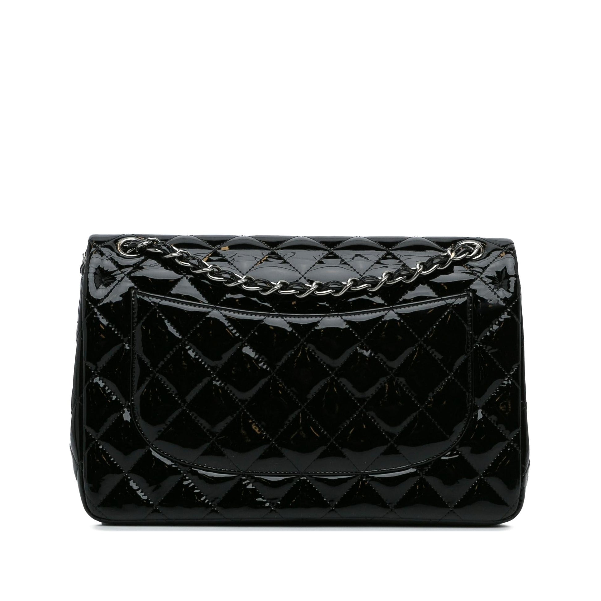 Chanel Jumbo Classic Patent Double Flap SHG-bJyJDD Handbag