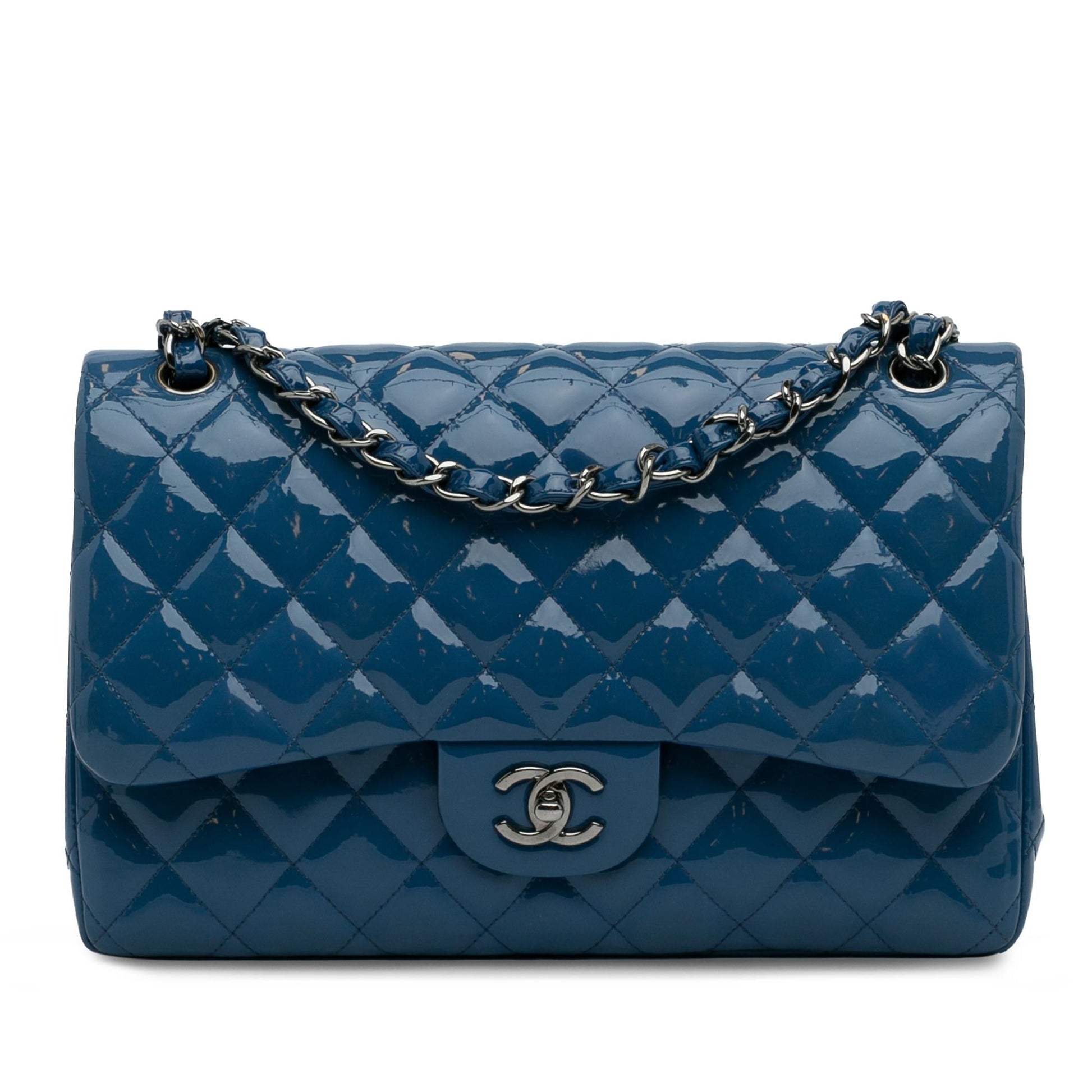Chanel Jumbo Classic Patent Double Flap SHG-2XZ1rB Handbag