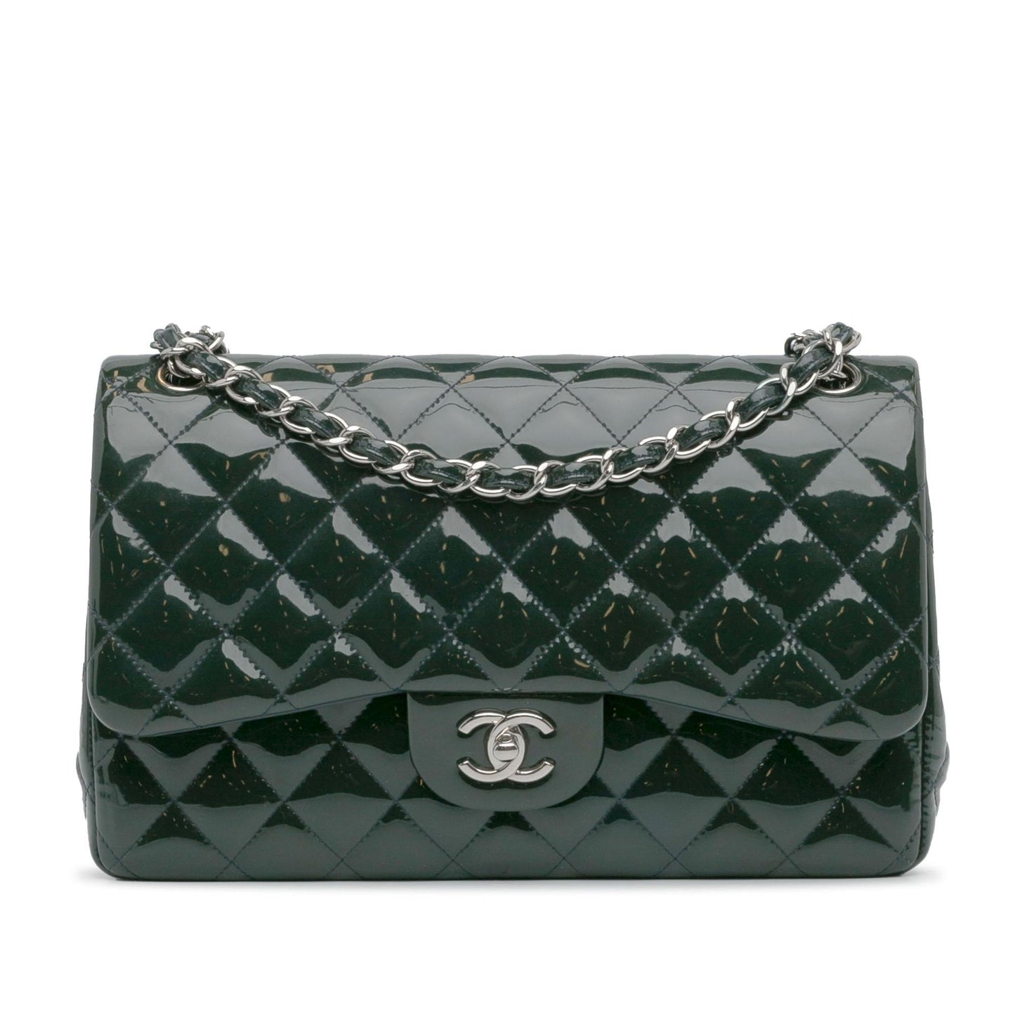 Chanel Jumbo Classic Patent Double Flap SHG-tIs8iI Handbag