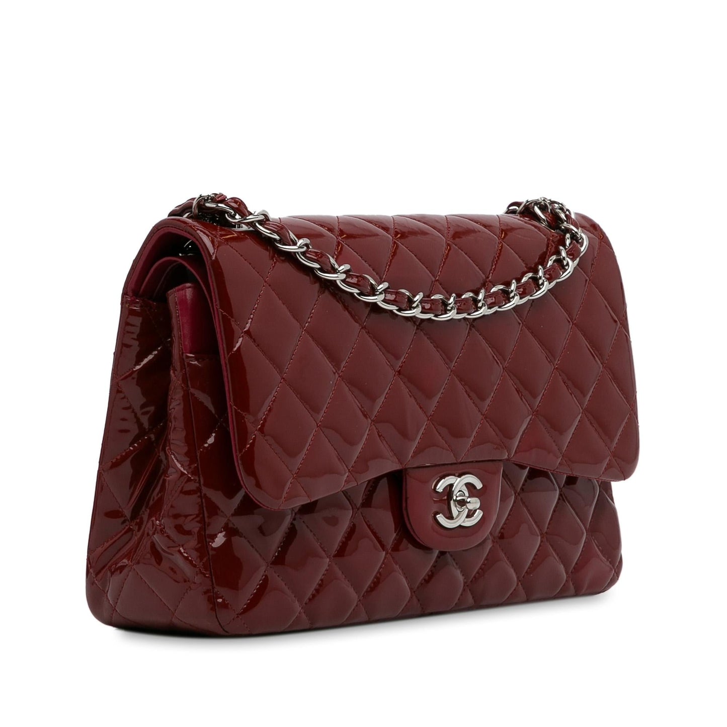 Chanel Jumbo Classic Patent Double Flap (Shg-Xpije0) Bag