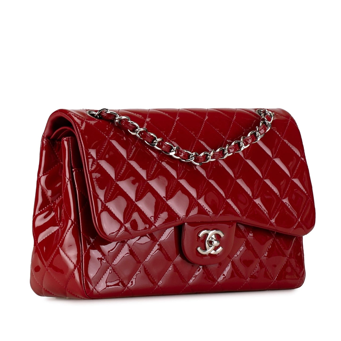 Chanel Jumbo Classic Patent Double Flap SHG-rg1hZI Handbag