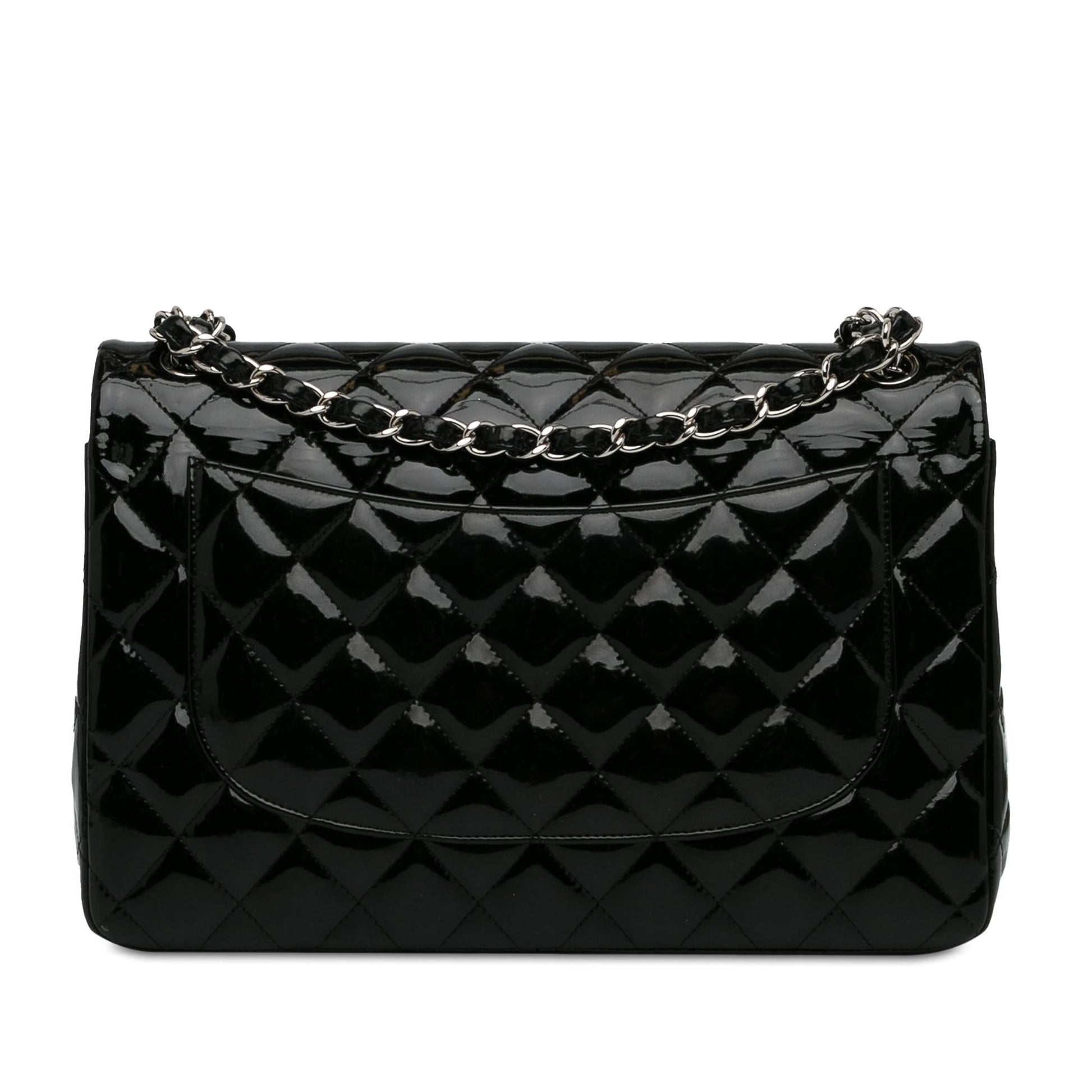 Chanel Jumbo Classic Patent Double Flap (Shg-Jl2Ojz) Bag