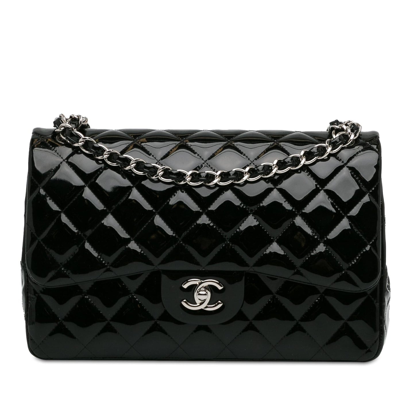 Chanel Jumbo Classic Patent Double Flap SHG-Emgu8N Handbag