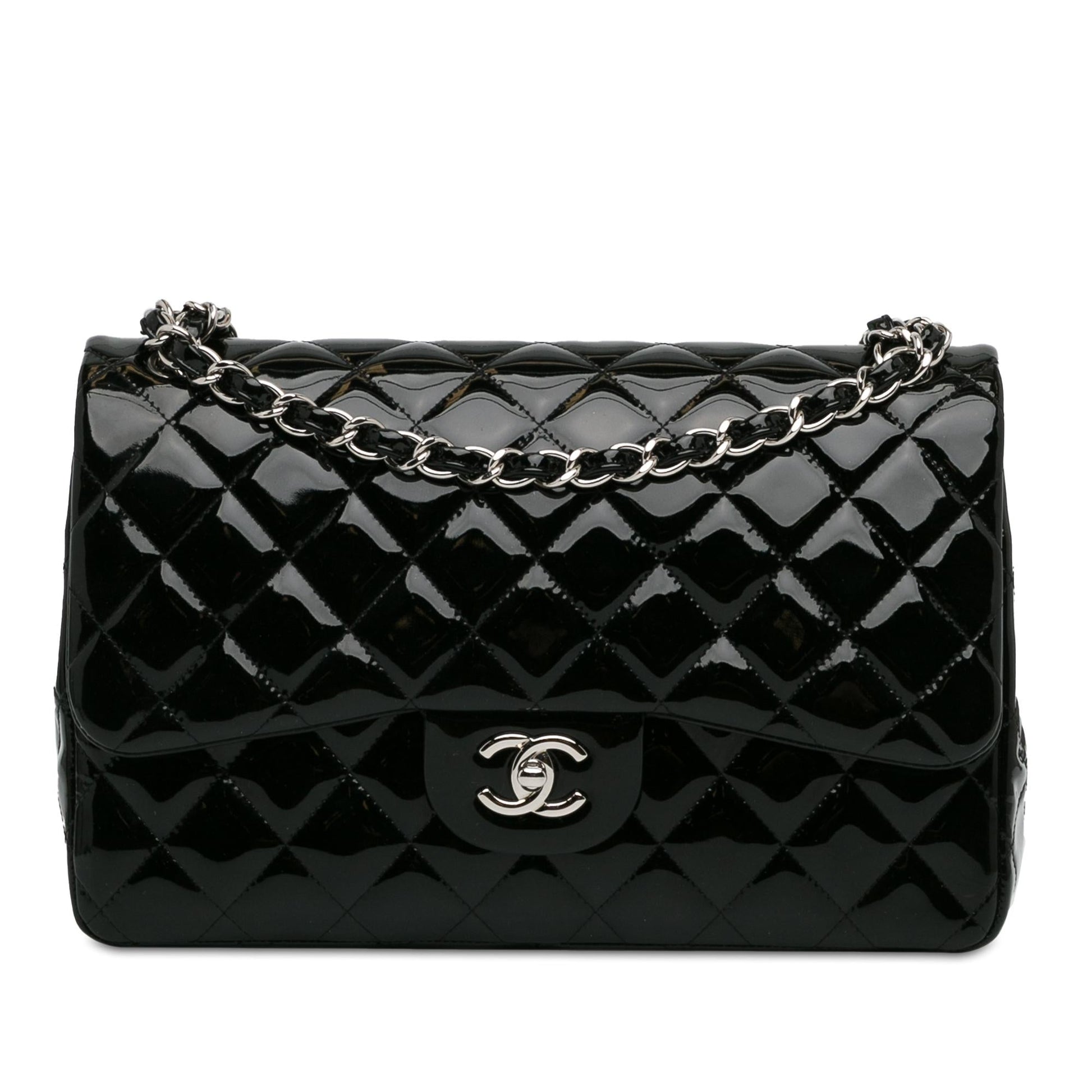 Chanel Jumbo Classic Patent Double Flap SHG-Emgu8N Handbag