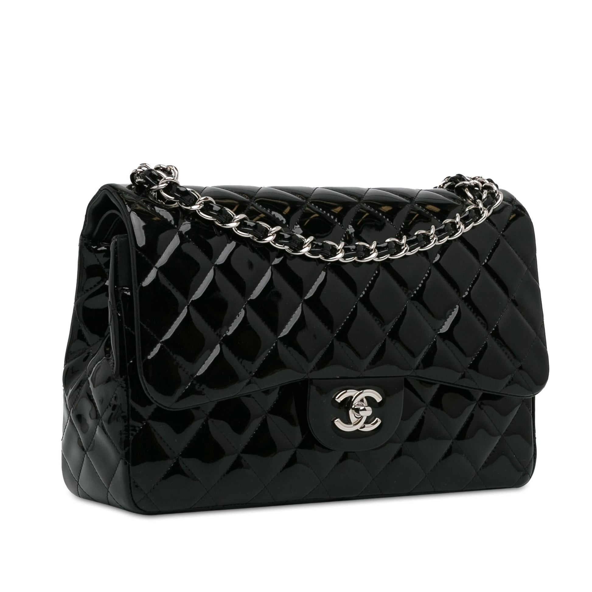 Chanel Jumbo Classic Patent Double Flap SHG-Emgu8N Handbag