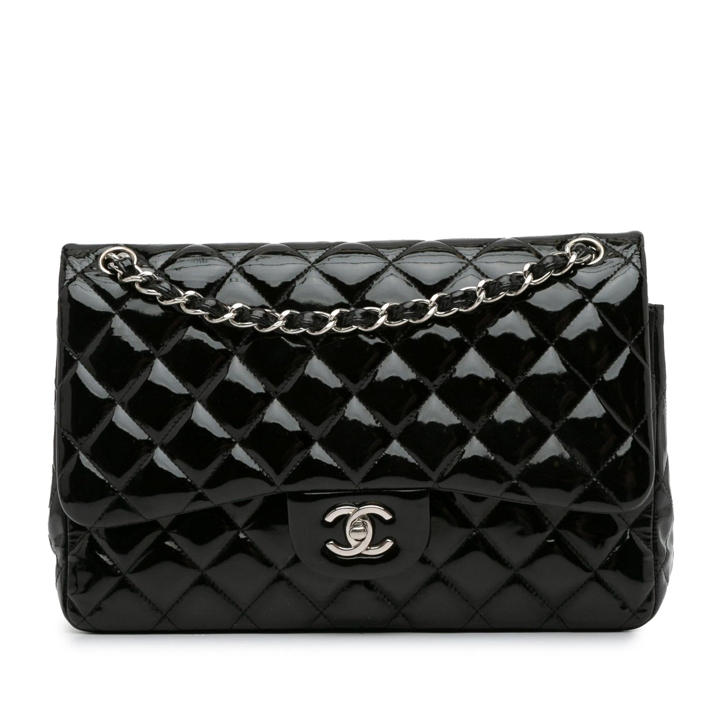 Chanel Jumbo Classic Patent Double Flap SHG-67ErRs Handbag