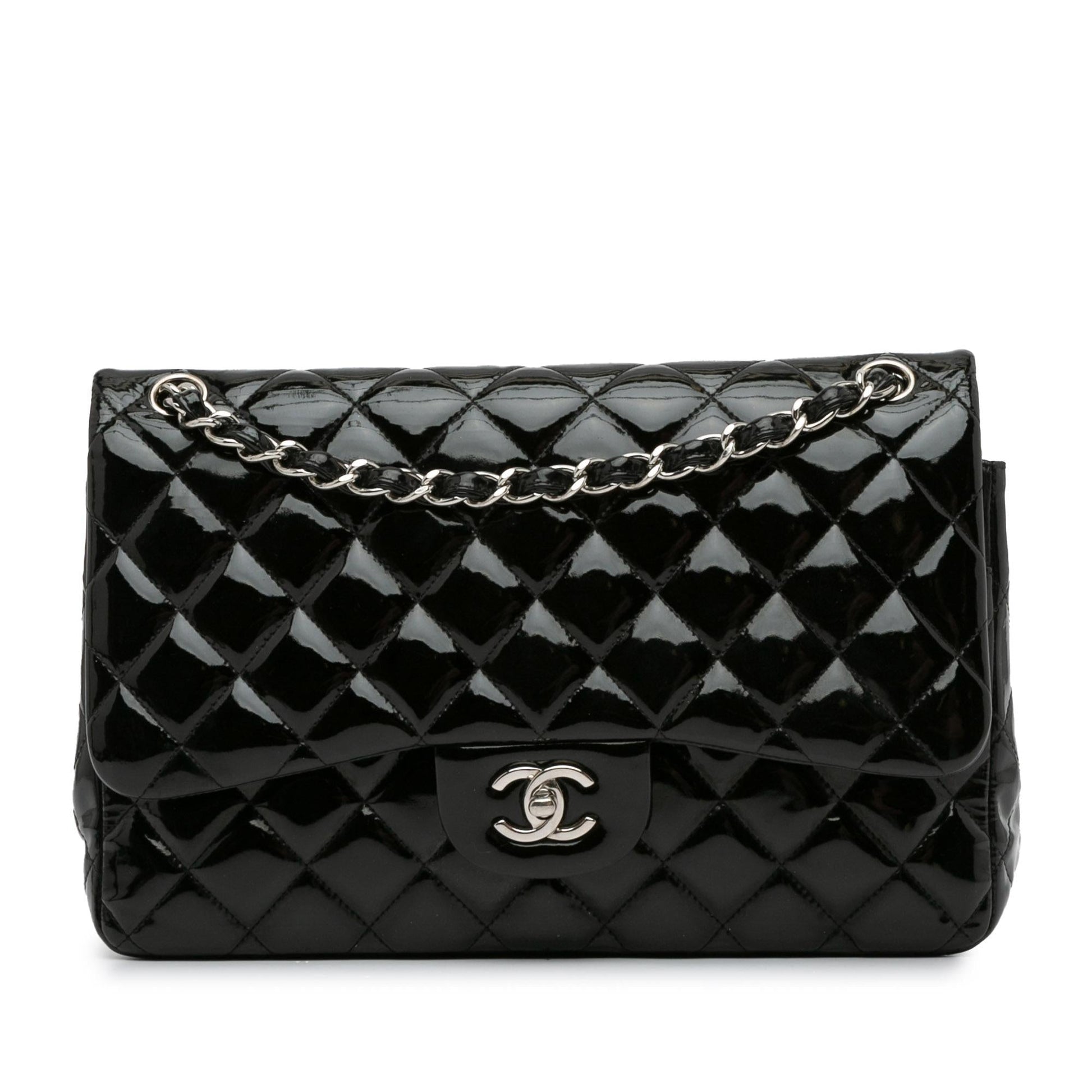 Chanel Jumbo Classic Patent Double Flap SHG-67ErRs Handbag