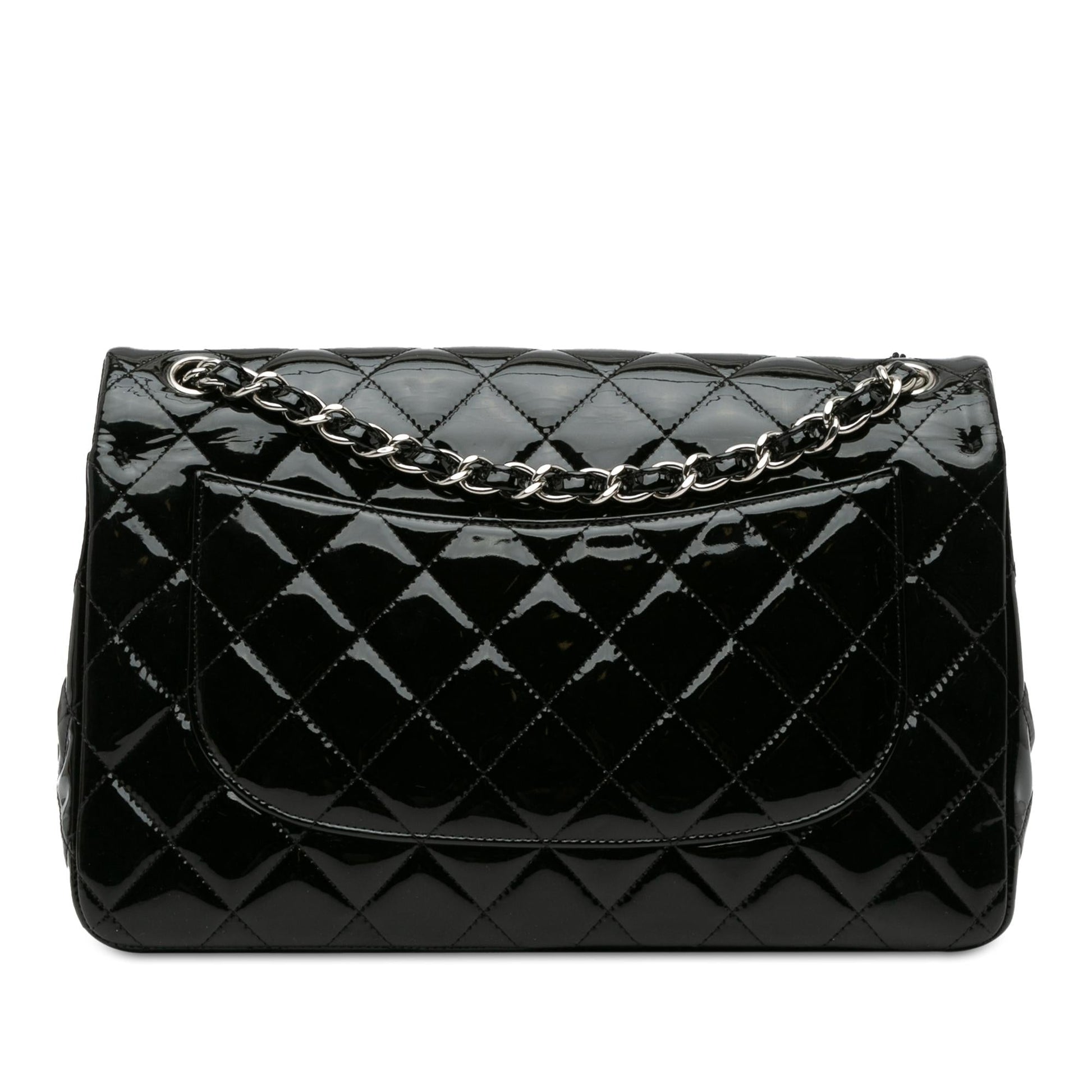 Chanel Jumbo Classic Patent Double Flap SHG-gJqseL Handbag