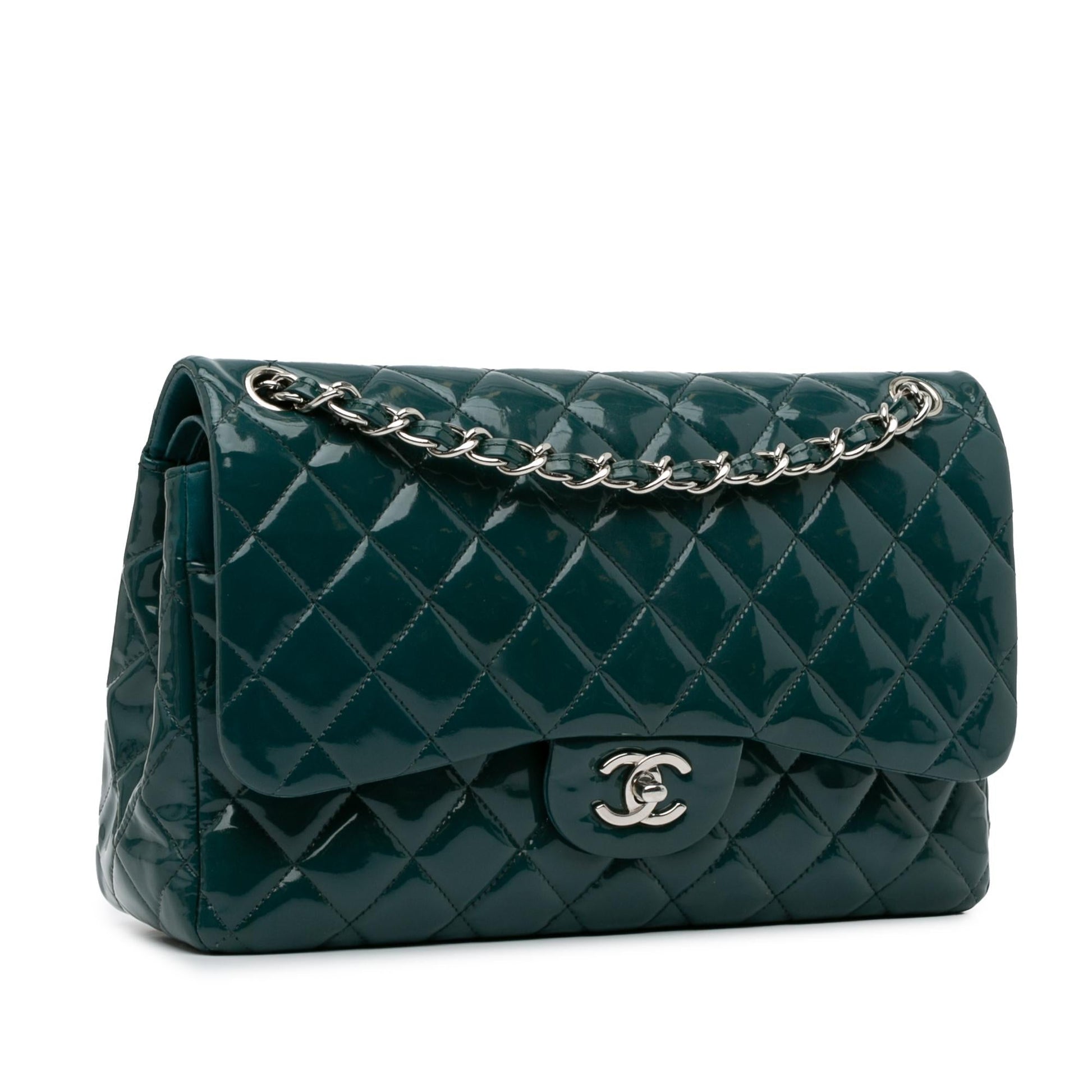 Chanel Jumbo Classic Patent Double Flap SHG-A8oS33 Handbag