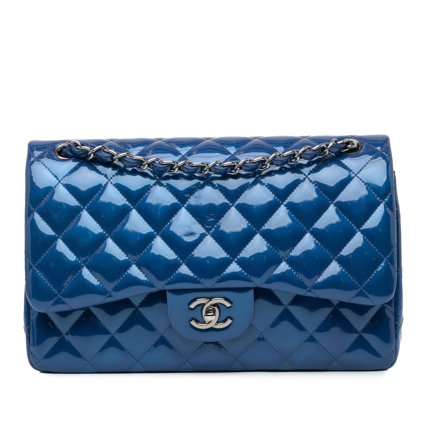 Chanel Jumbo Classic Patent Double Flap SHG-kbBb9X Handbag