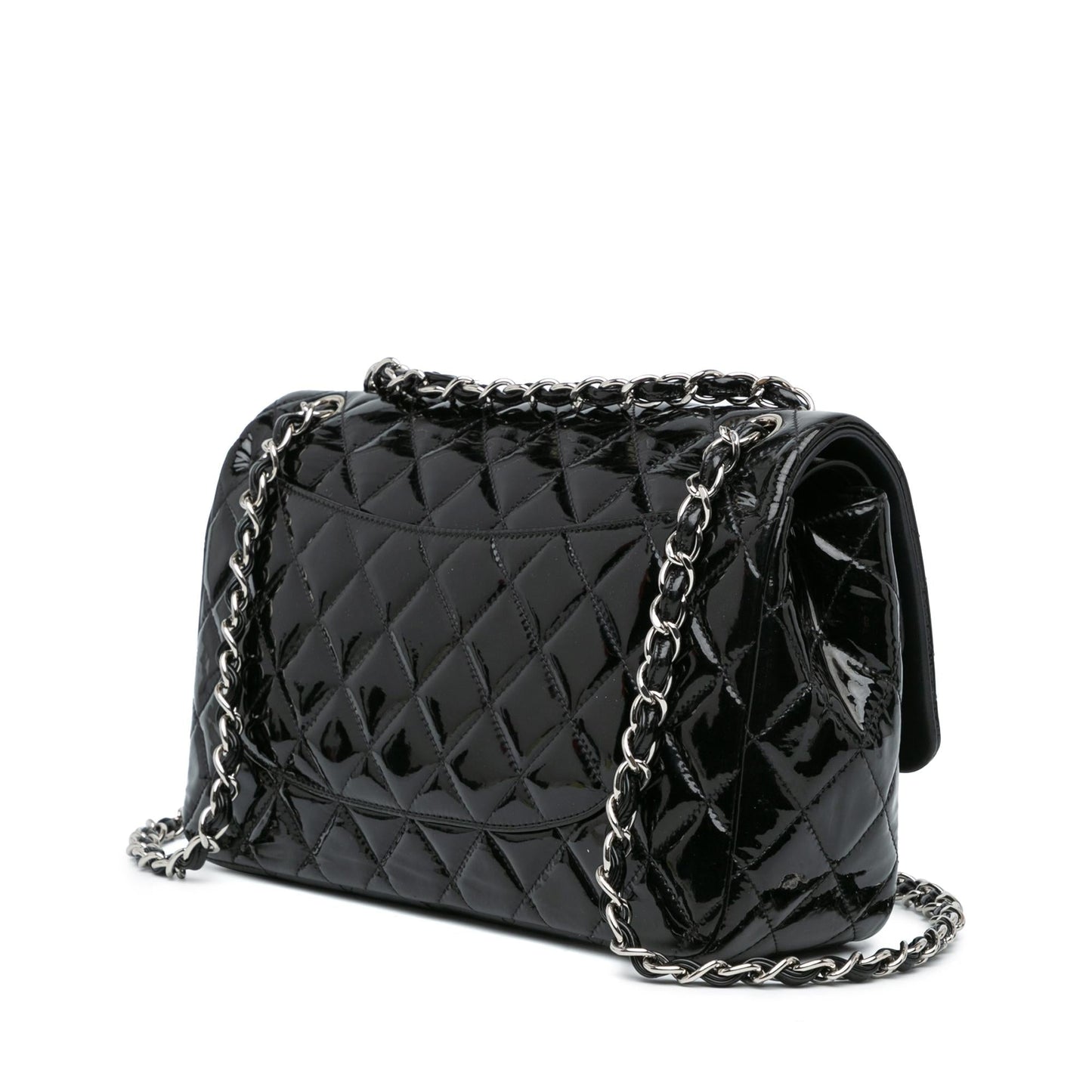 Chanel Jumbo Classic Patent Double Flap SHG-vKYDDo Handbag