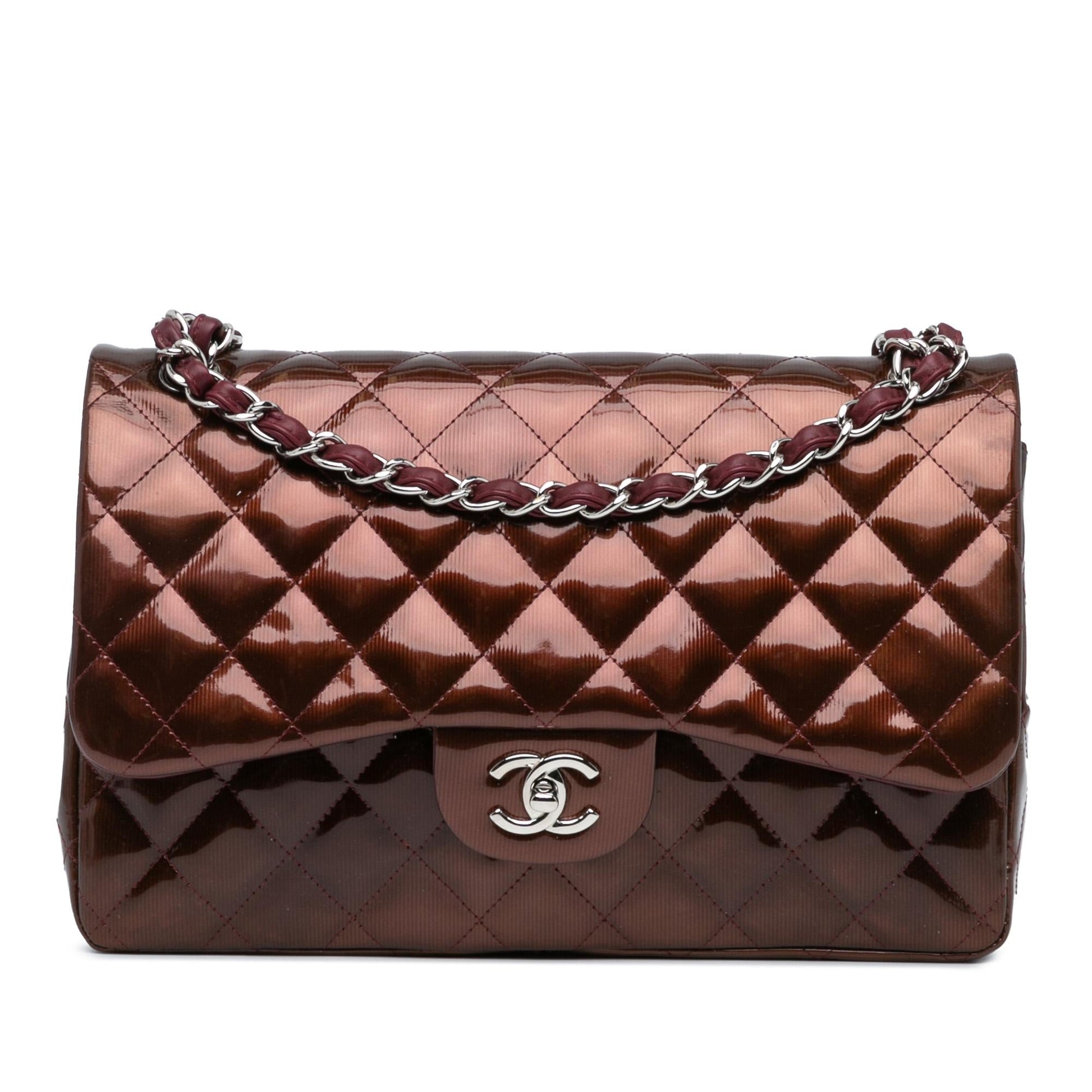 Chanel Jumbo Classic Patent Double Flap SHG-ENM6bZ Handbag