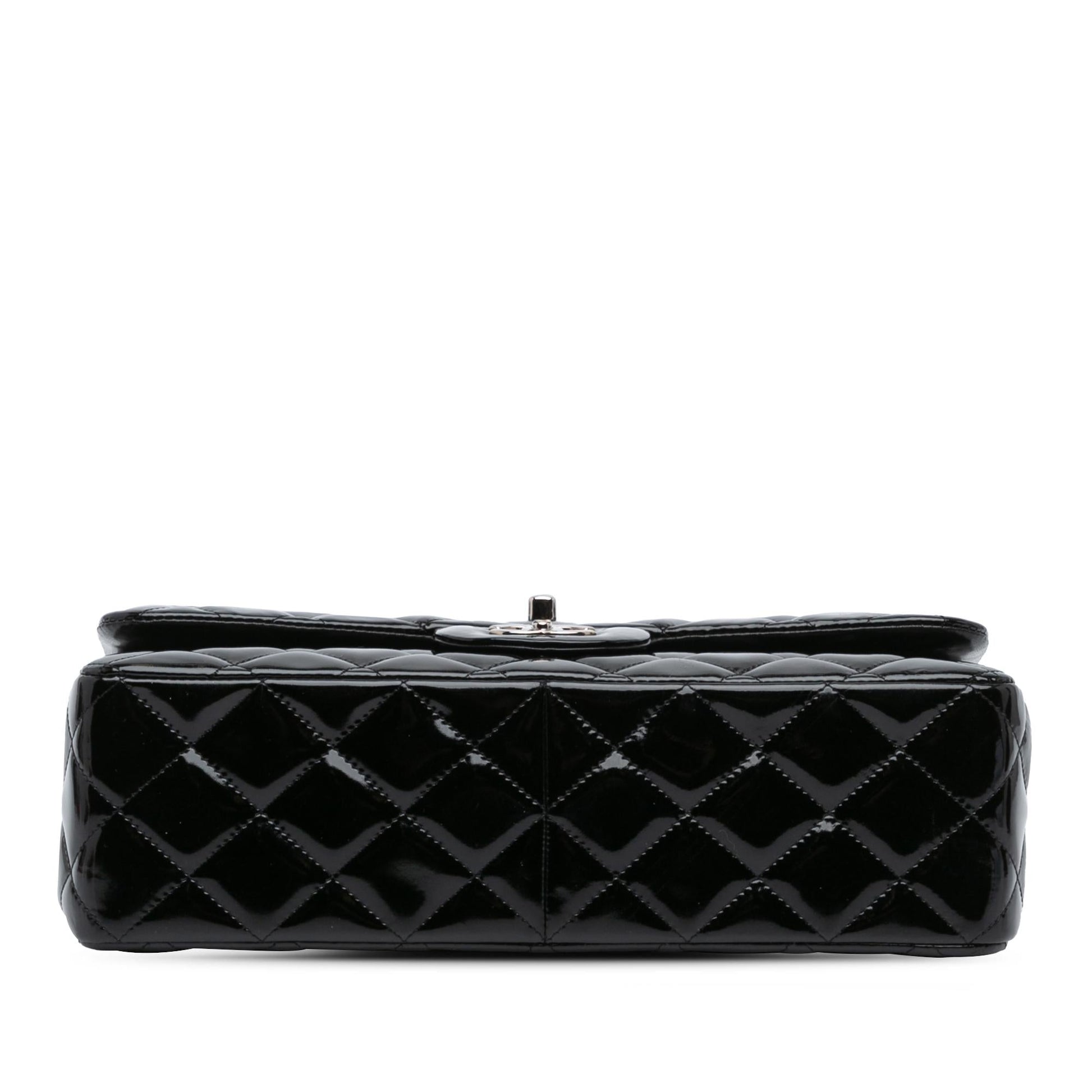 Chanel Jumbo Classic Patent Double Flap Handbag